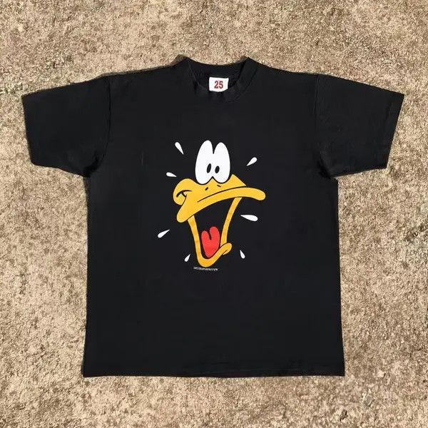 Japanese Brand Cartoon Duck Pattern Black Casual Vintage Cotton T-Shirts, Hoodie, Sweatshirt