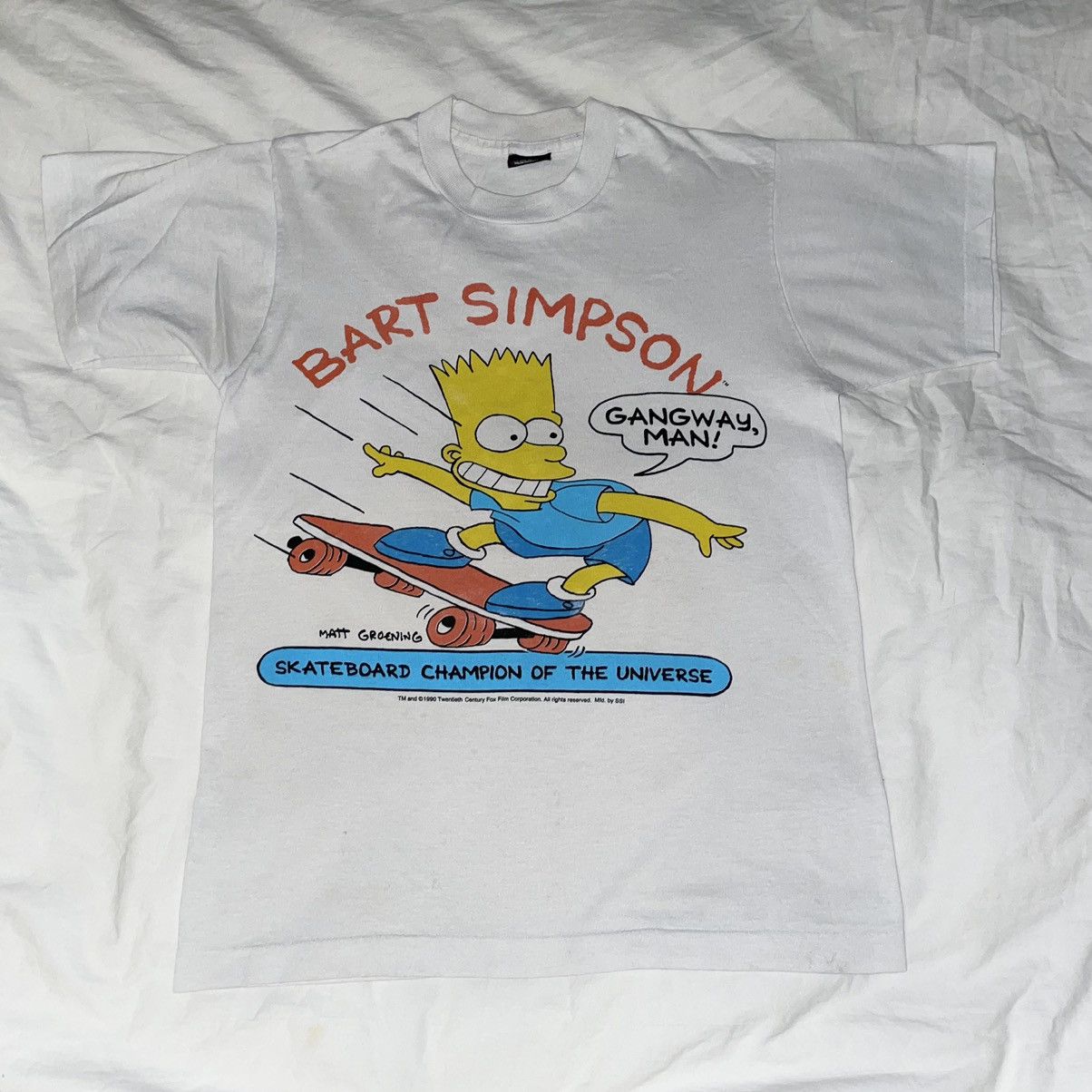 The Simpsons Bart Simpson 1990 Gangway T Shirt Hoodie, Sweatshirt | PodTeesHub.com