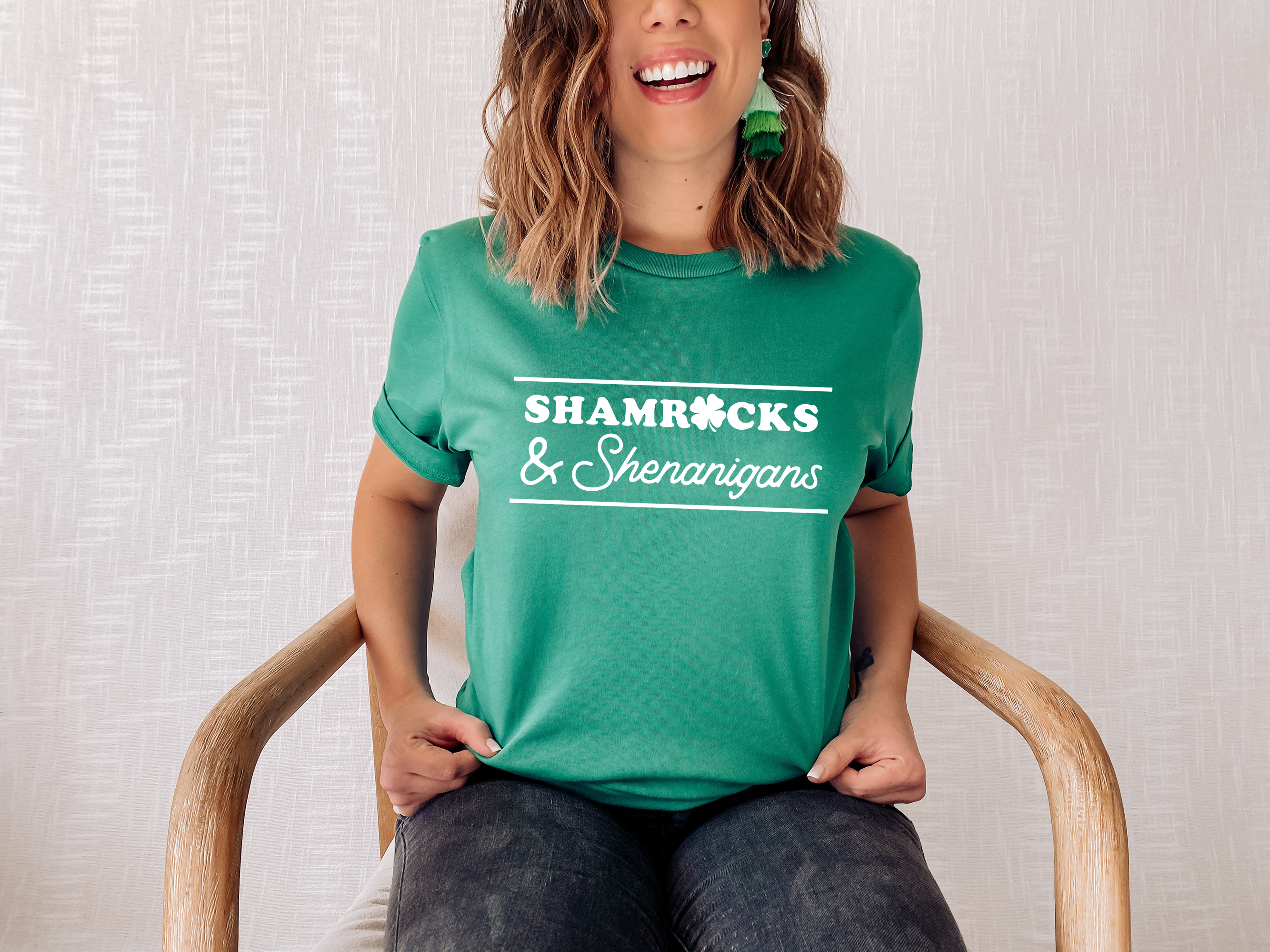 Shamrock & Shenanigans, St. Patrick's Day T-Shirt Hoodie, Sweatshirt | PodTeesHub.com
