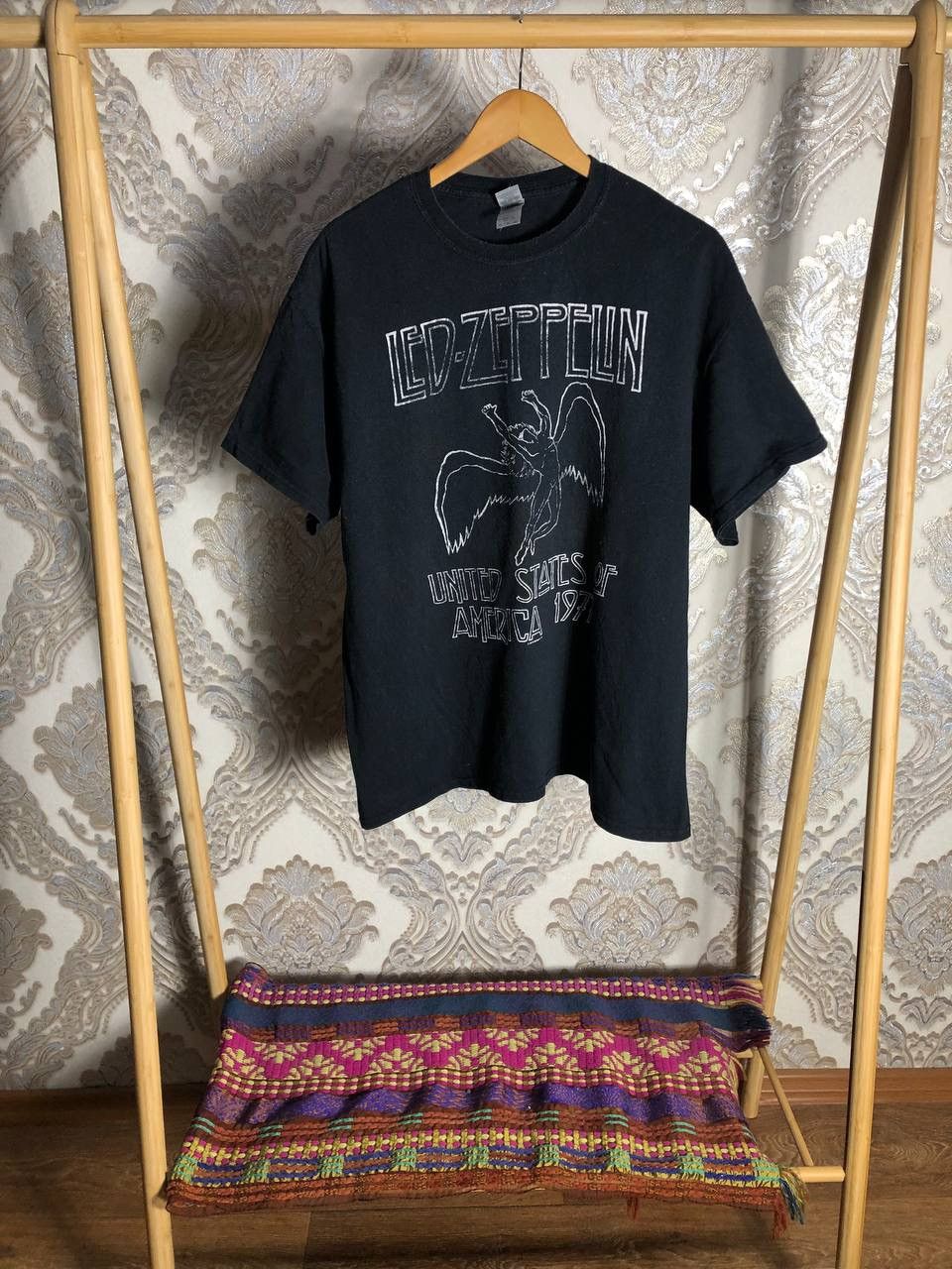 Vintage Very Rare Led Zippelin World Tour Rock T Shirt Y2k 90s Metal Hoodie, Sweatshirt | PodTeesHub.com