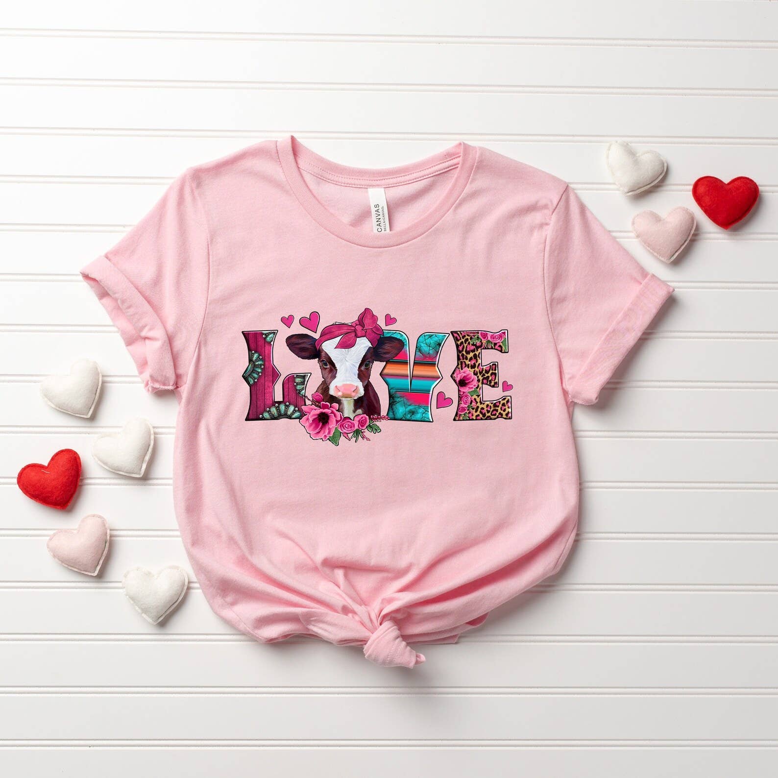 Love Cow T-Shirt Hoodie, Sweatshirt | PodTeesHub.com