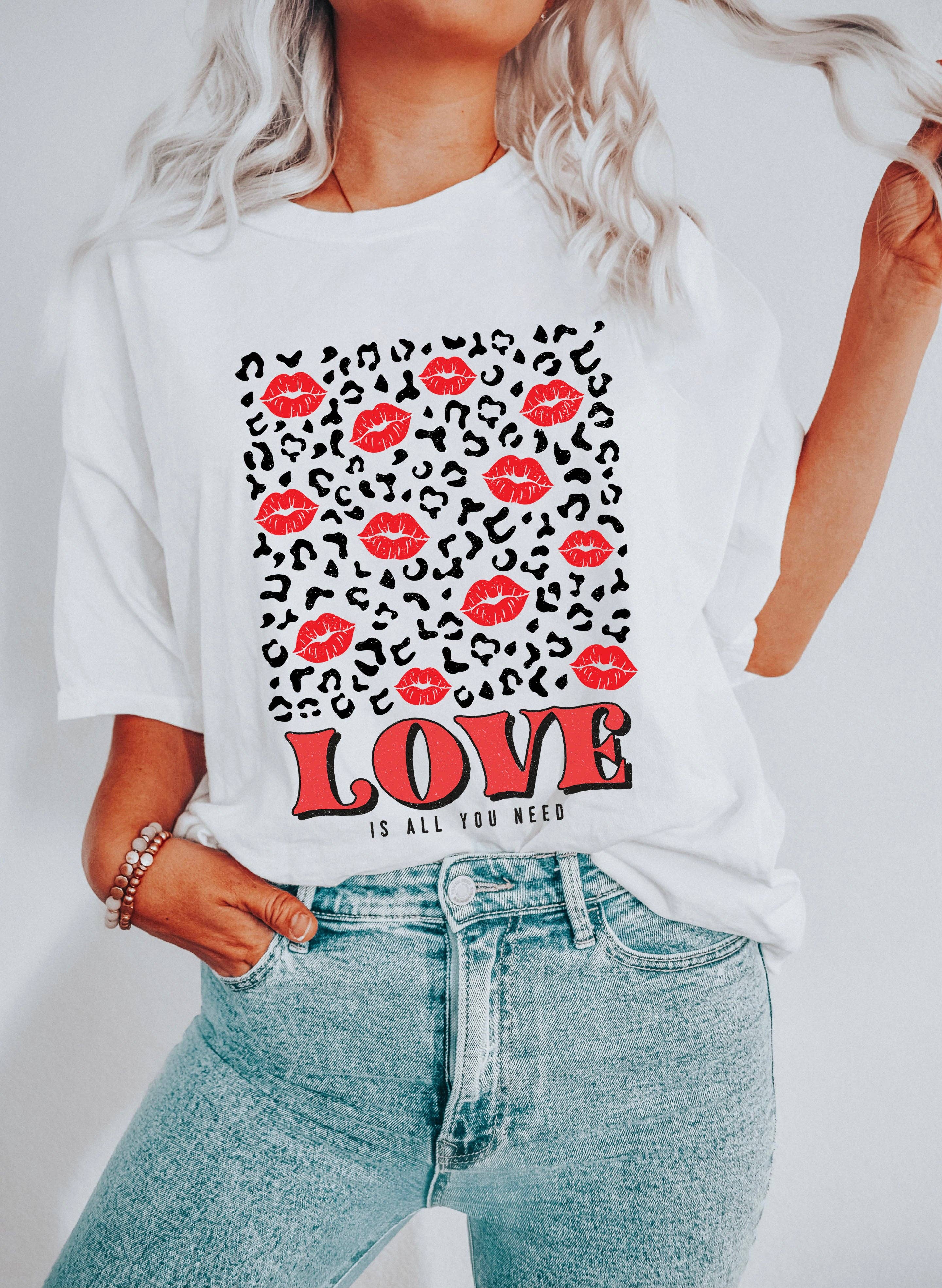 Love Is All You Need Lips T-Shirt Hoodie, Sweatshirt | PodTeesHub.com