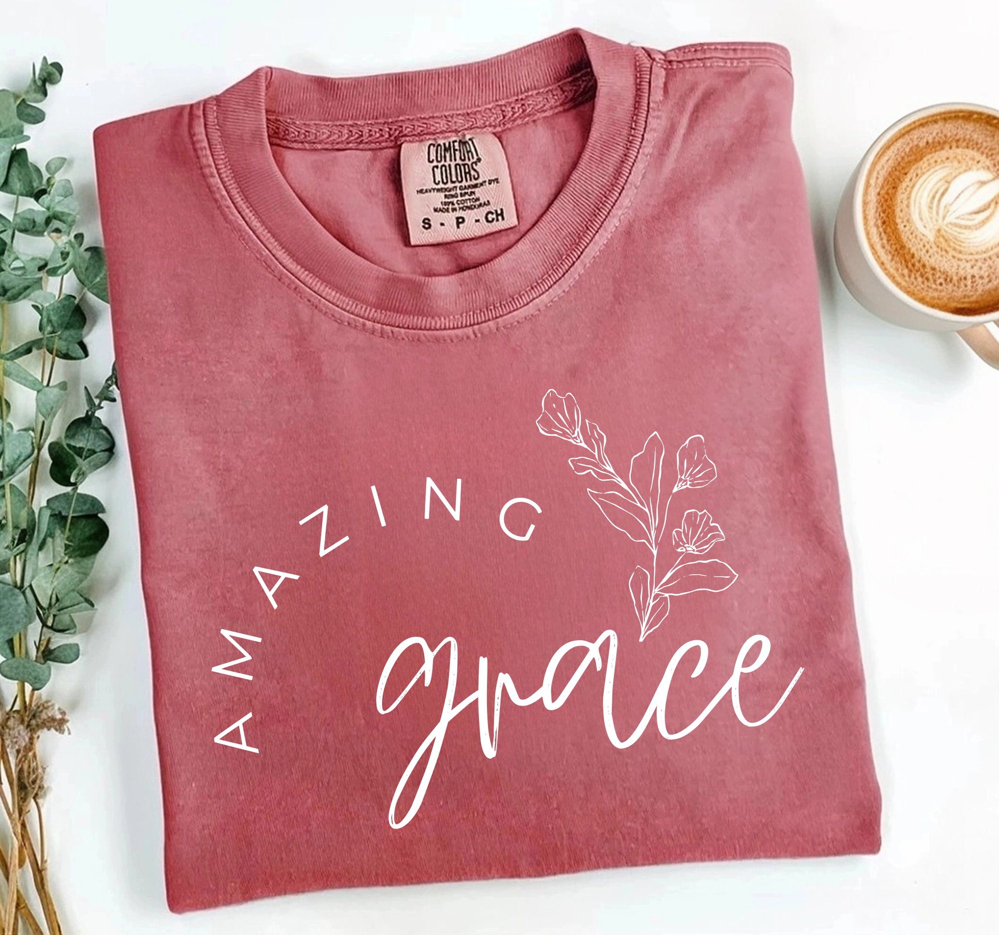 Amazing Grace Shirt, Christian Tee, Comfort Colors® Hoodie, Sweatshirt | PodTeesHub.com
