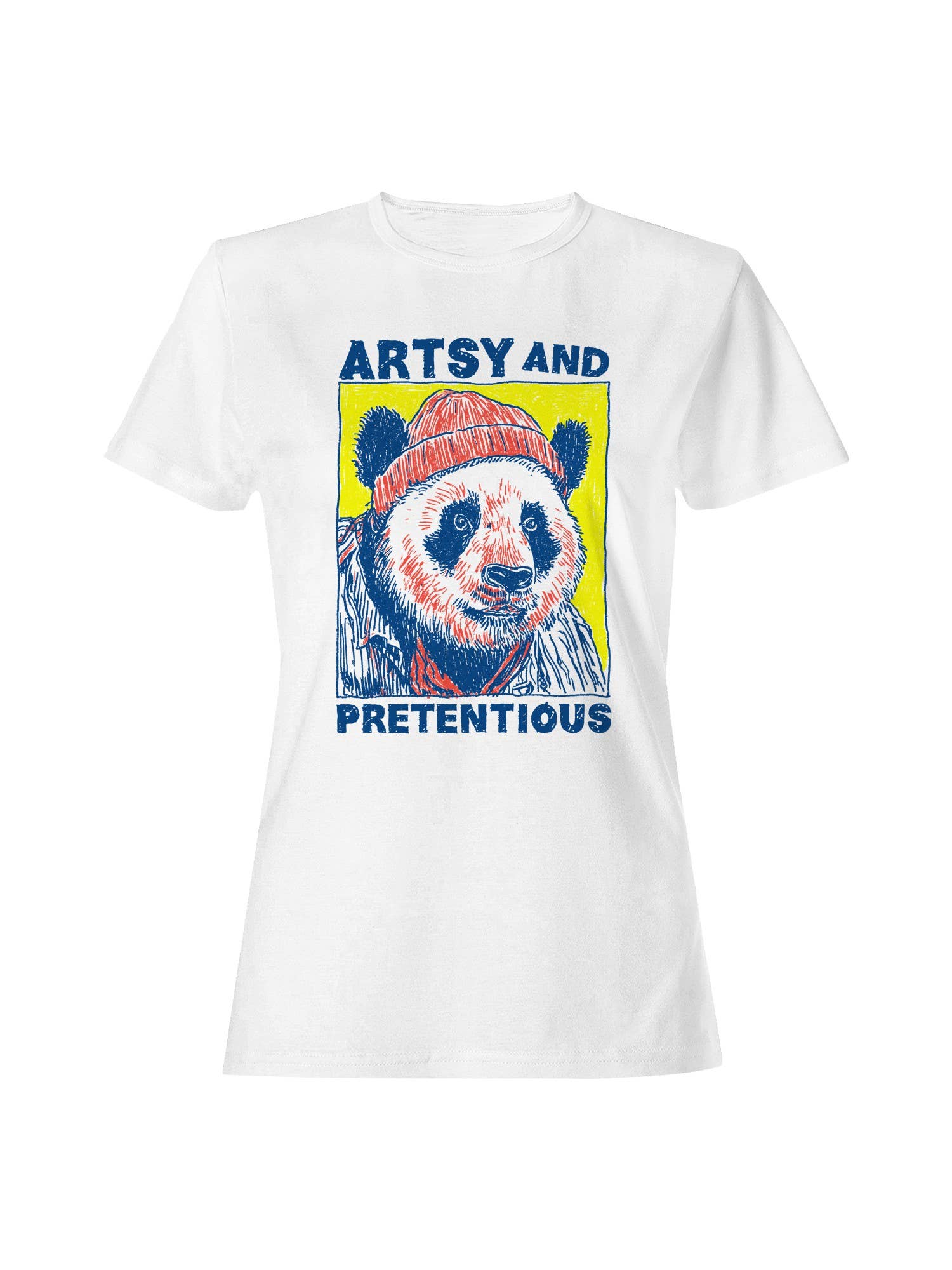 Artsy and Pretentious Bear Design Women's T-Shirt Hoodie, Sweatshirt | PodTeesHub.com