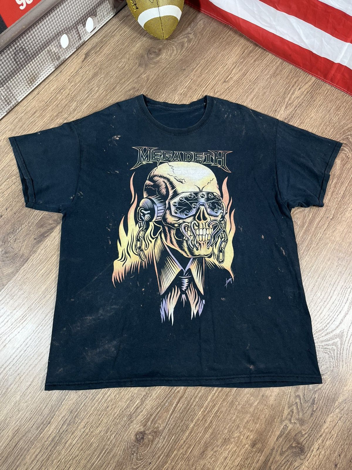 Band Tees Megadeth Distressed T Shirt Hoodie, Sweatshirt | PodTeesHub.com