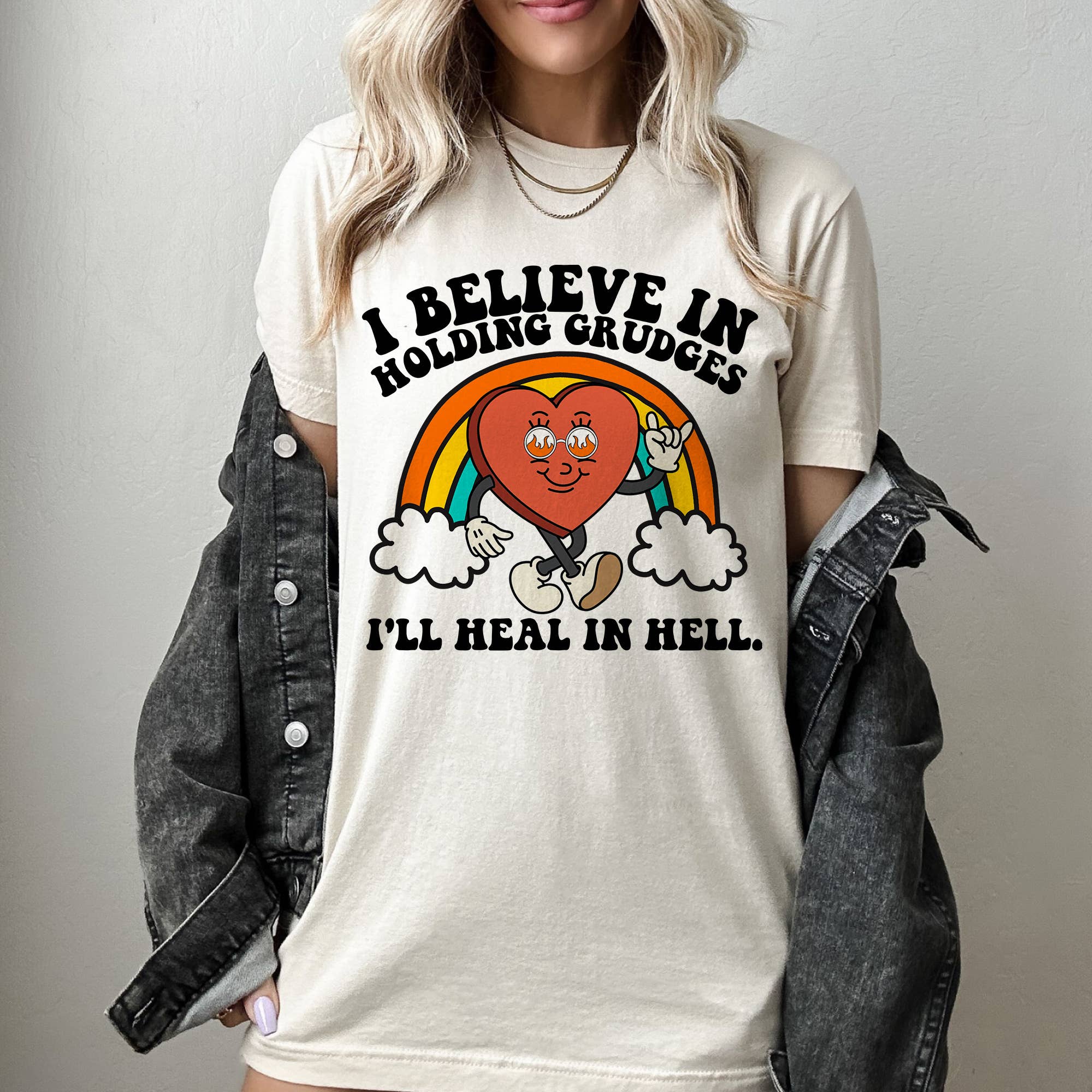 I Believe in Holding Grudges - Funny Heart Sarcastic Shirt Hoodie, Sweatshirt | PodTeesHub.com