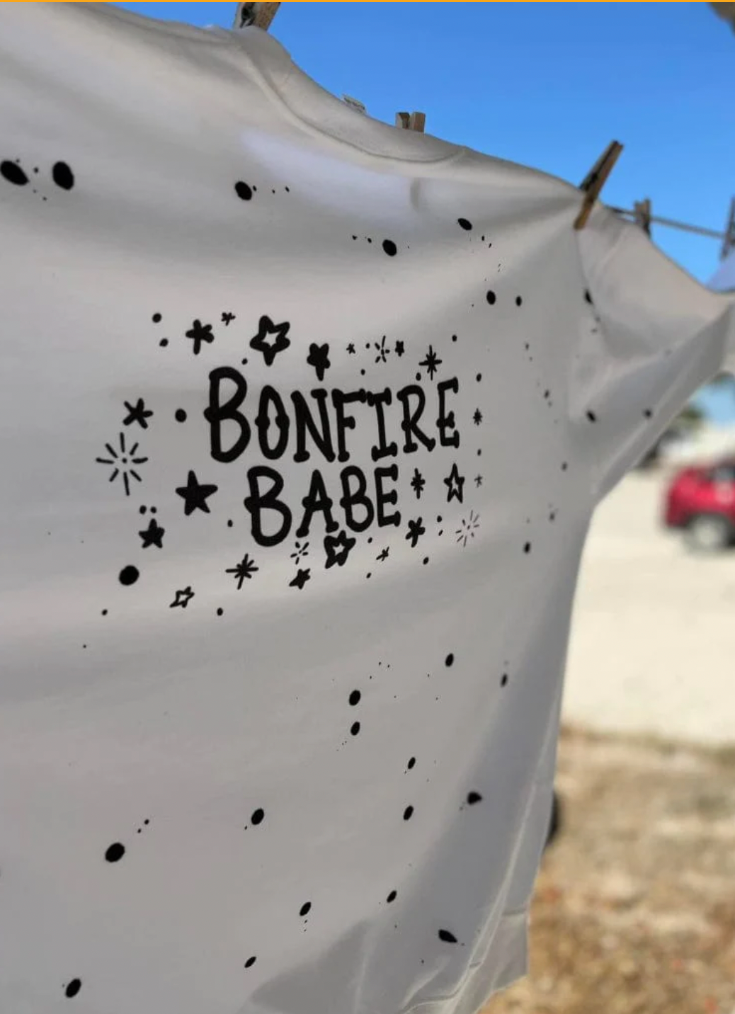 Bonfire Babe Sweatshirt with Black Splatter T-Shirts, Hoodie | PodTeesHub.com
