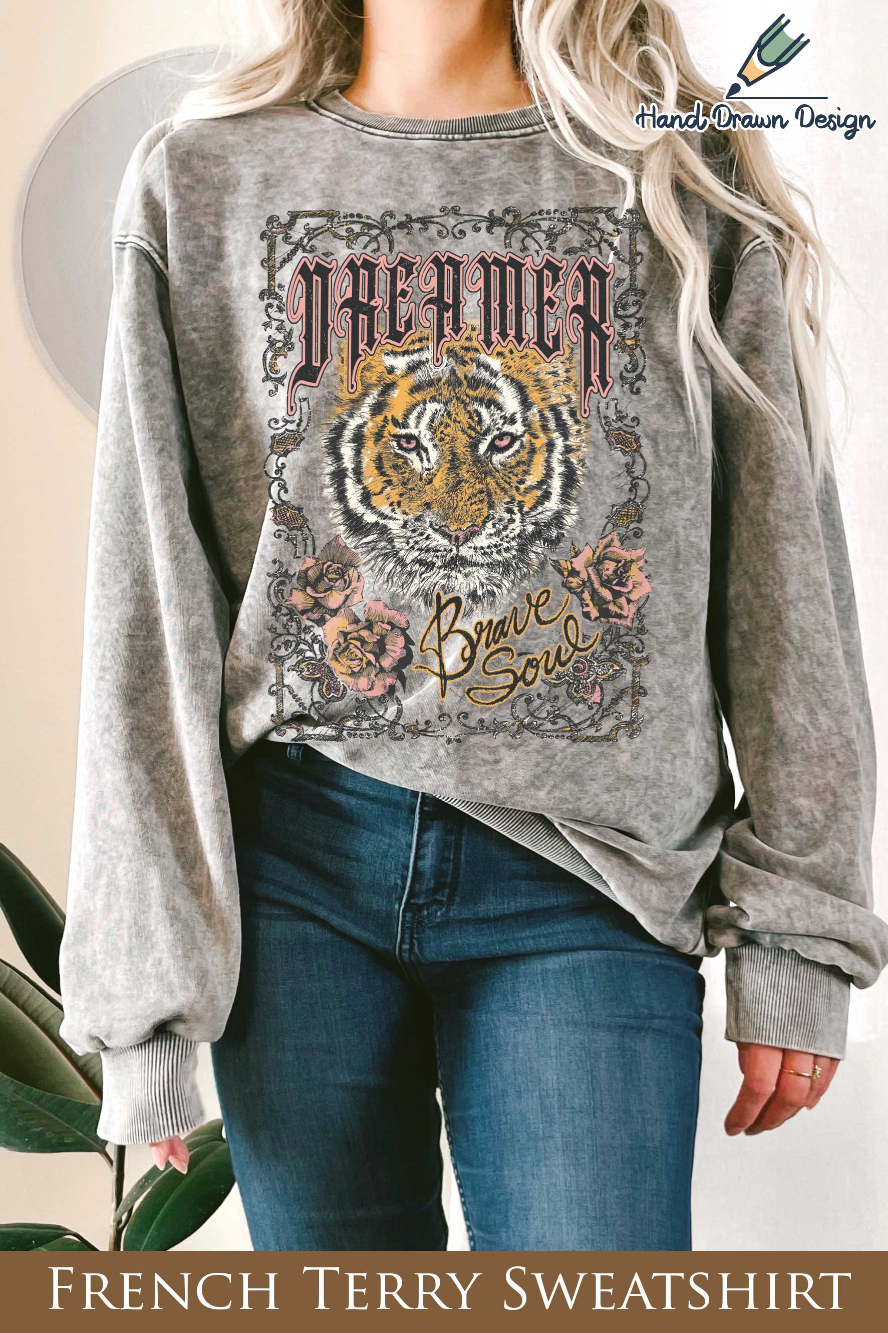 Dreamer Brave Soul Graphix Mineral Terry Sweatshirt T-Shirts, Hoodie | PodTeesHub.com