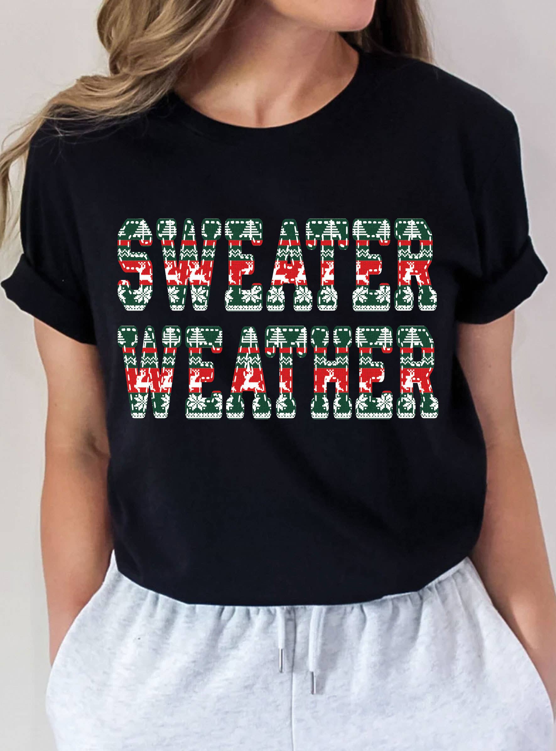 Sweater Weather Graphic Tshirts Hoodie, Sweatshirt | PodTeesHub.com