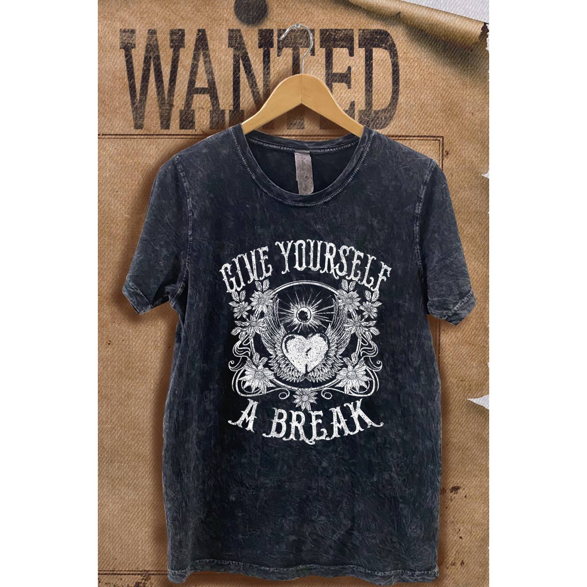 Give Yourself A Break Vintage  Mineral Wash  Graphic  Tee Hoodie, Sweatshirt | PodTeesHub.com