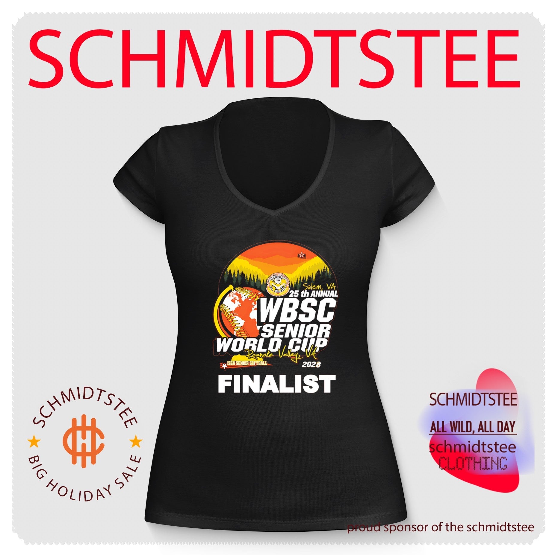 25th Annual WBSC Senior World Cup Salem Roanoke Valley Finalist 2026 shirt