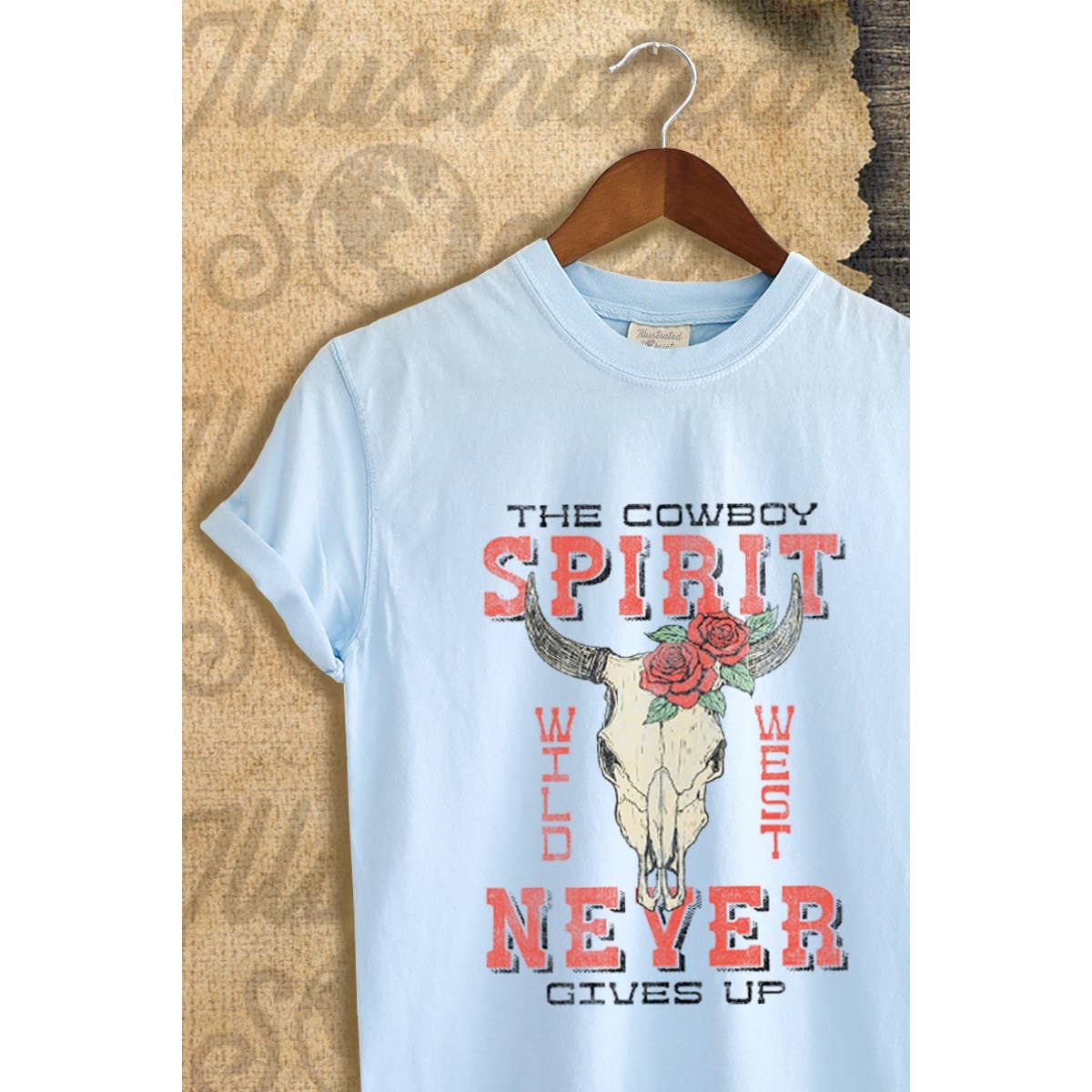 The Cowboy Spirit Vintage Graphic  Tee Hoodie, Sweatshirt | PodTeesHub.com