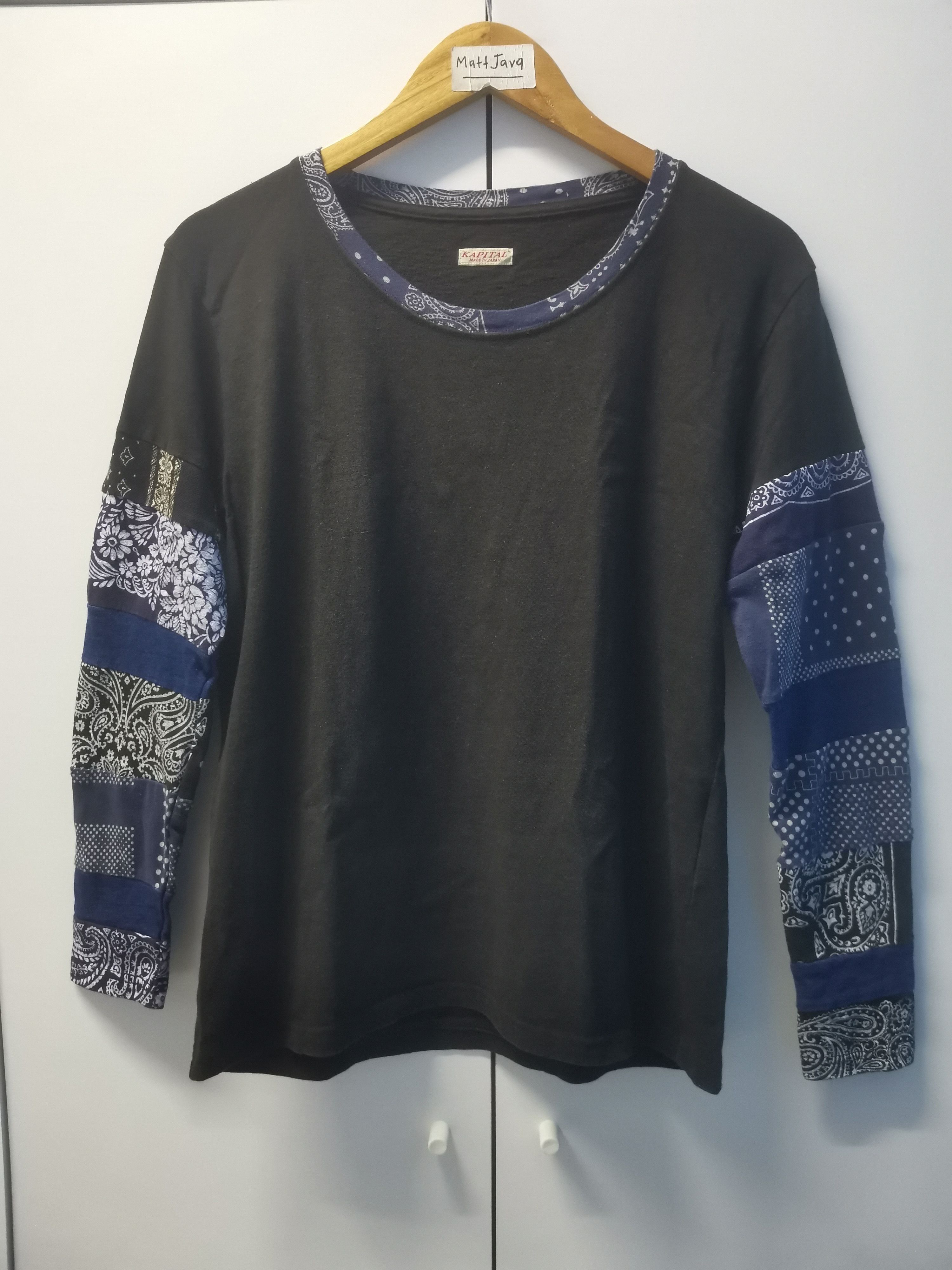 Kapital Japan Designer Patchwork Long Sleeve Navajo T-Shirts, Hoodie, Sweatshirt | PodTeesHub.com