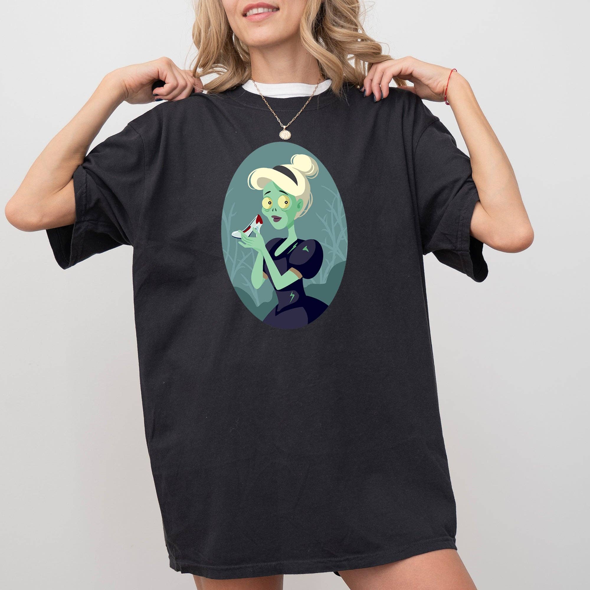Cinderella, Princess, Skeleton, Funny, Halloween T-Shirt Hoodie, Sweatshirt | PodTeesHub.com