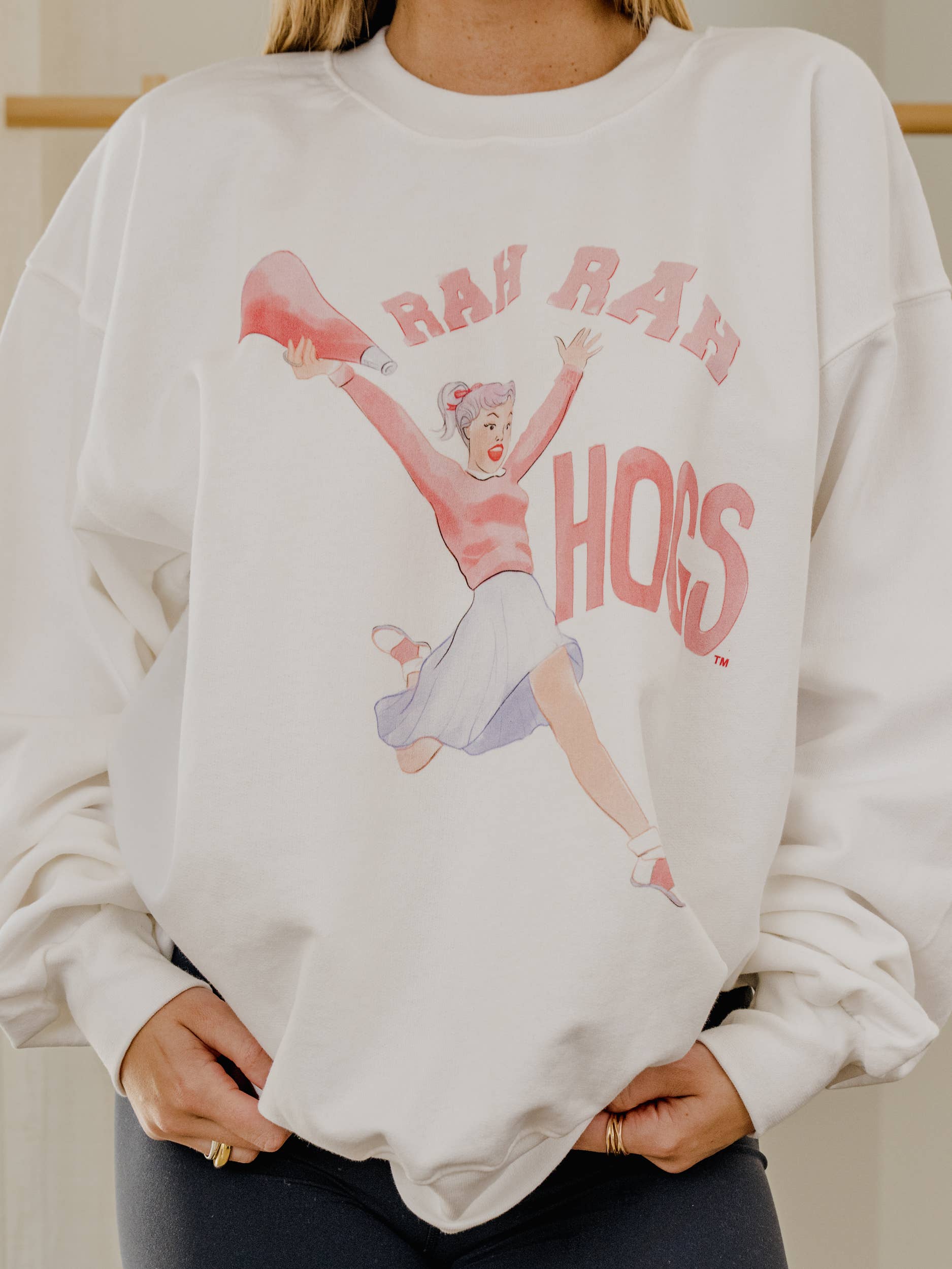 Arkansas Razorbacks Rah Rah White Sweatshirt T-Shirts, Hoodie | PodTeesHub.com