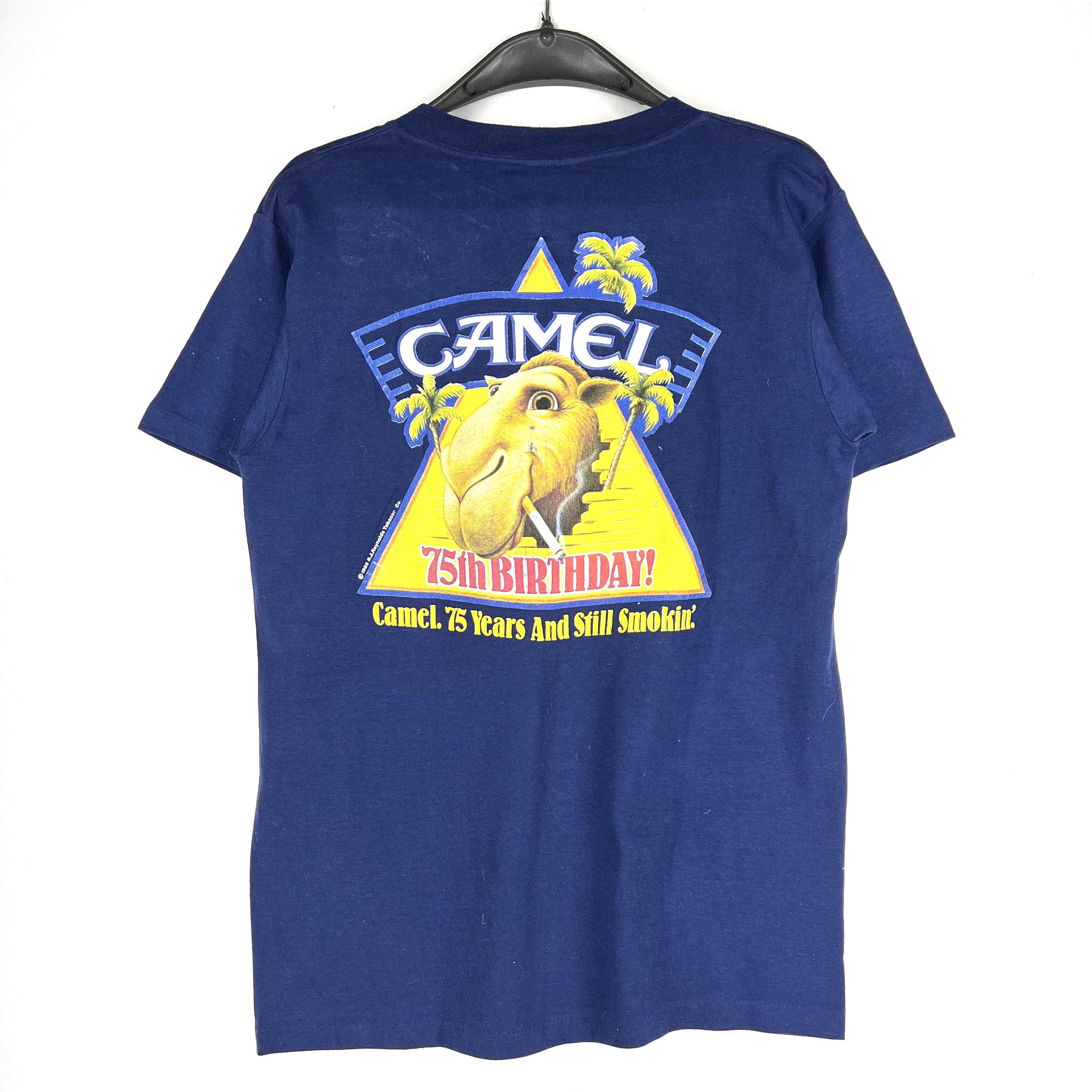 Vintage 80s Camel T Shirt Big Logo 1988 Size M Hoodie, Sweatshirt | PodTeesHub.com