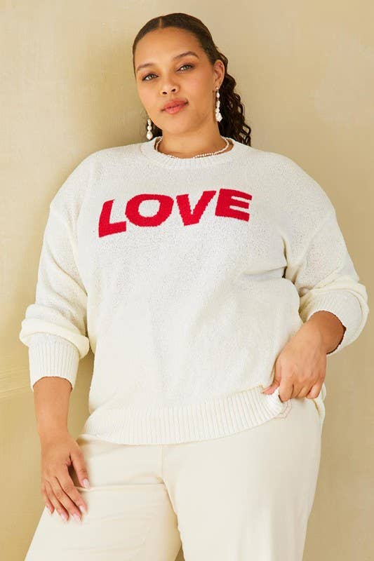 Plus Size Love Sweater T-Shirts, Hoodie, Sweatshirt | PodTeesHub.com