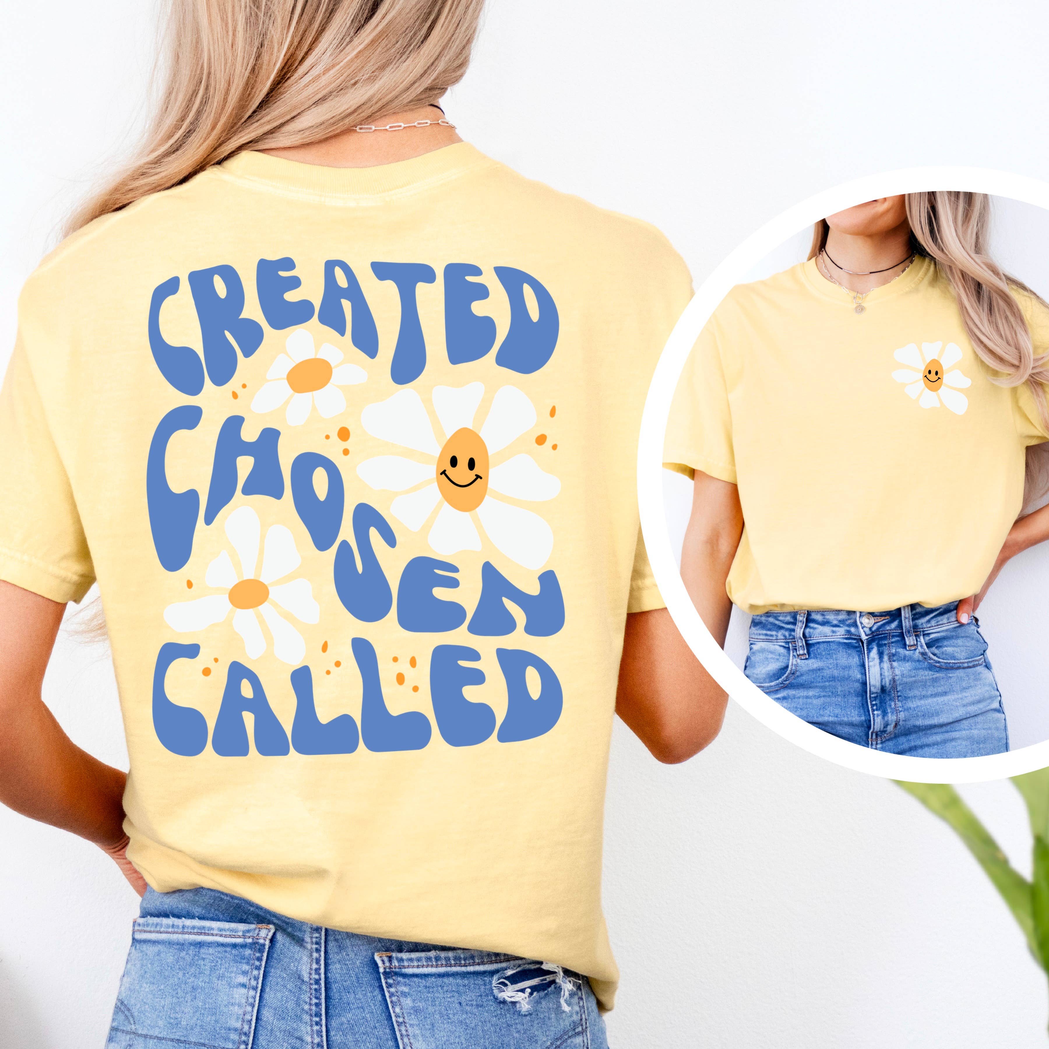 Created Chosen Called   Graphic Tee | Comfort Colors Hoodie, Sweatshirt | PodTeesHub.com
