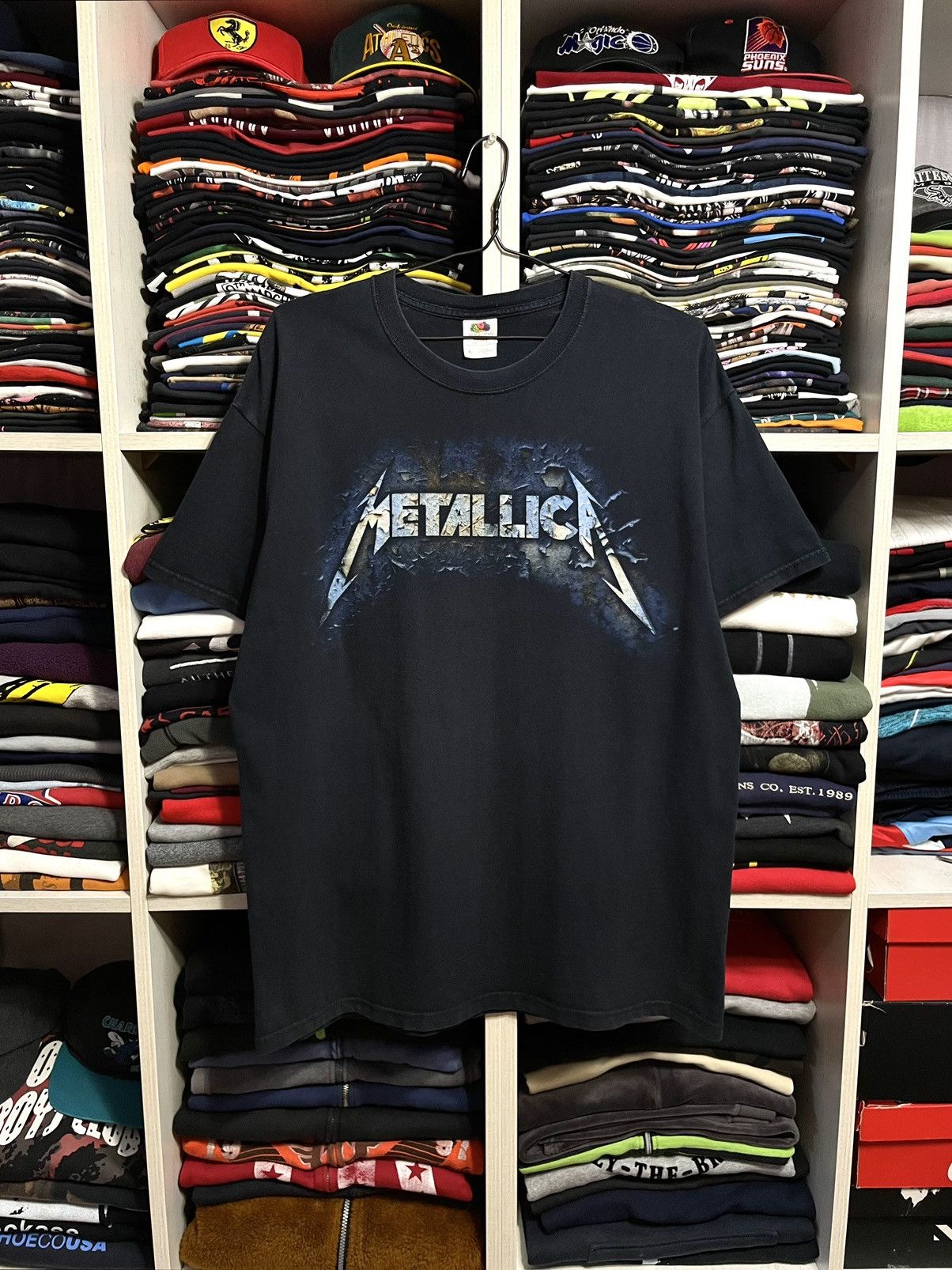 Band Tees Vintage Y2k Metallica Big Logo Metal Band Faded T Shirt Hoodie, Sweatshirt | PodTeesHub.com