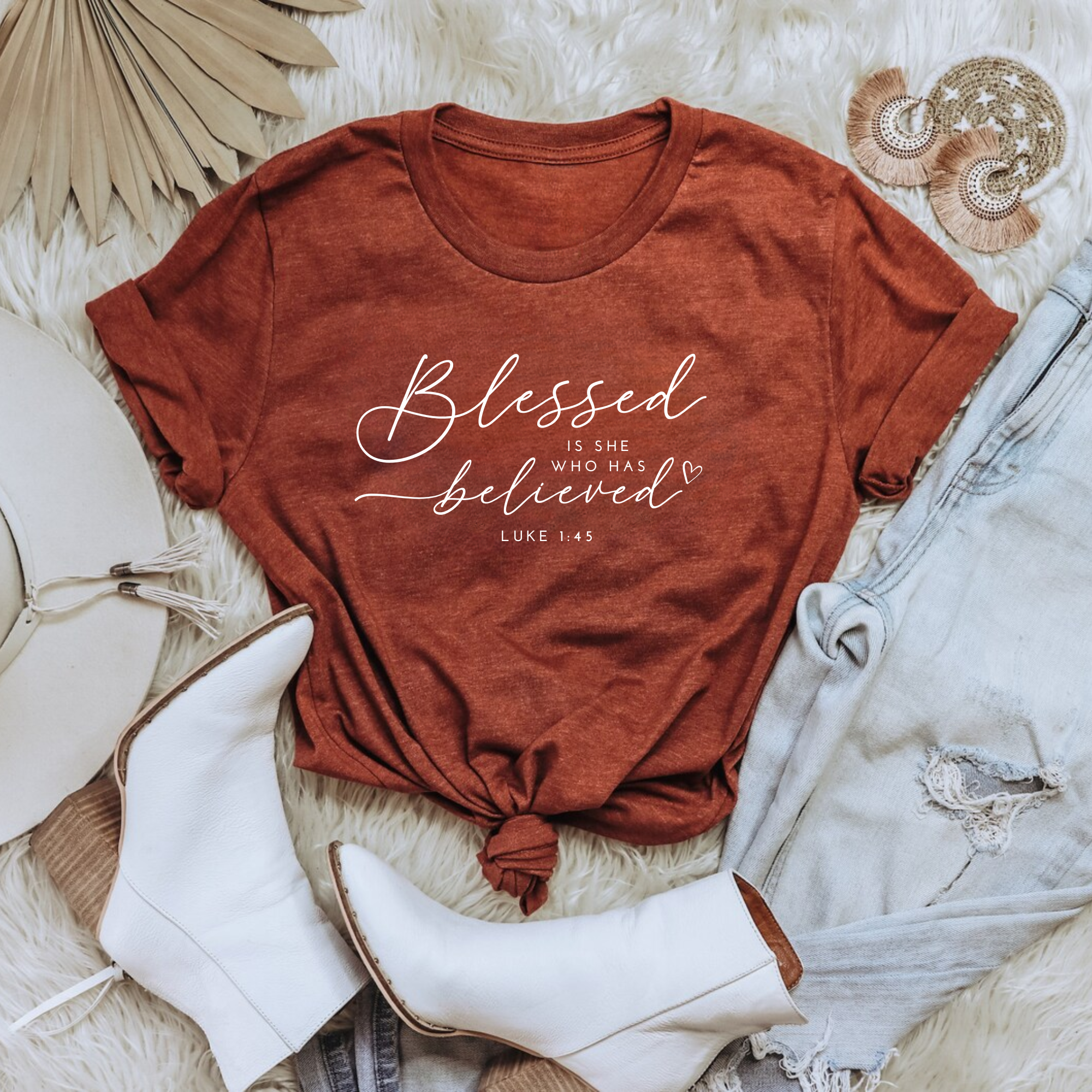 Blessed Christian Easter T-Shirt Custom Verse or Text Hoodie, Sweatshirt | PodTeesHub.com