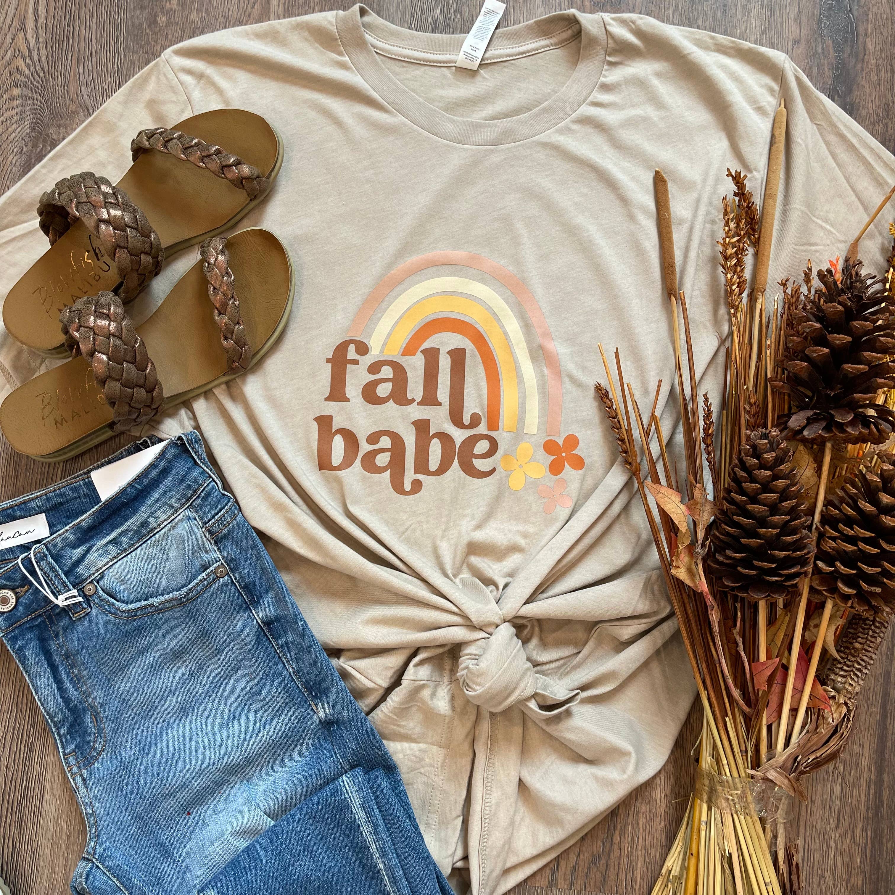 Fall Babe Tee Hoodie, Sweatshirt | PodTeesHub.com