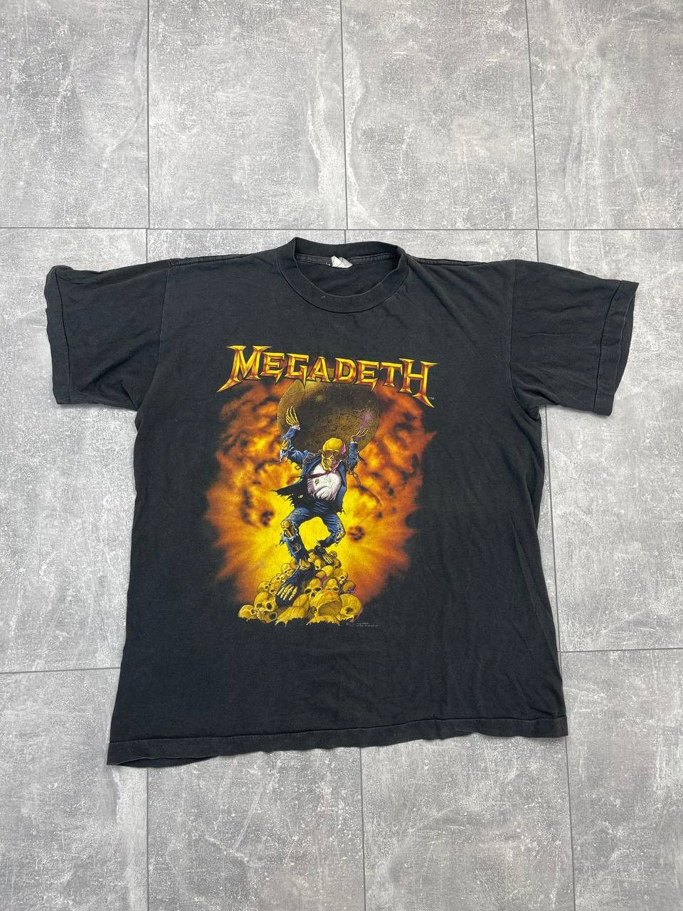 Band Tees Megadeth 1991 Oxidation Tour Shirt Large Rock Metal Hoodie, Sweatshirt | PodTeesHub.com