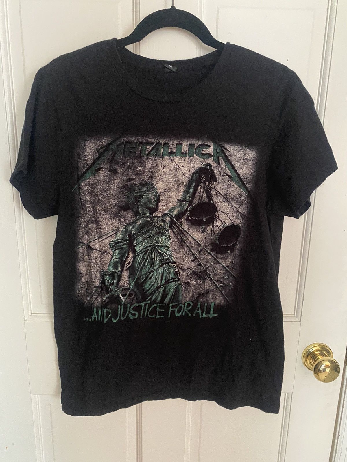 Vintage Metallica And Justice For All Black Tee Hoodie, Sweatshirt | PodTeesHub.com