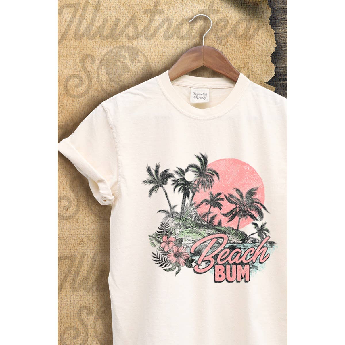 Beach Bum Vintage Graphic  Tee Hoodie, Sweatshirt | PodTeesHub.com