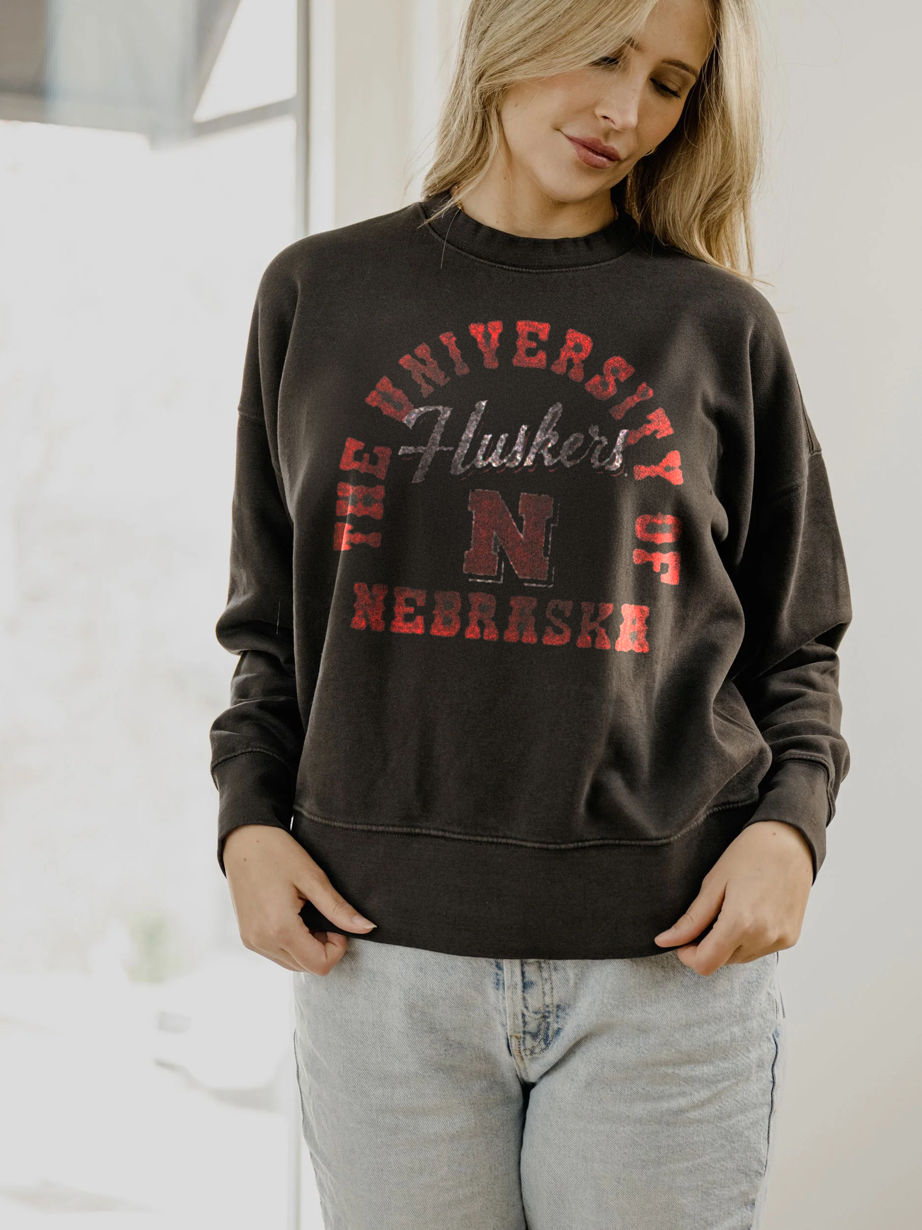 Nebraska Huskers Draft Charcoal Hi-Dive Sweatshirt T-Shirts, Hoodie | PodTeesHub.com