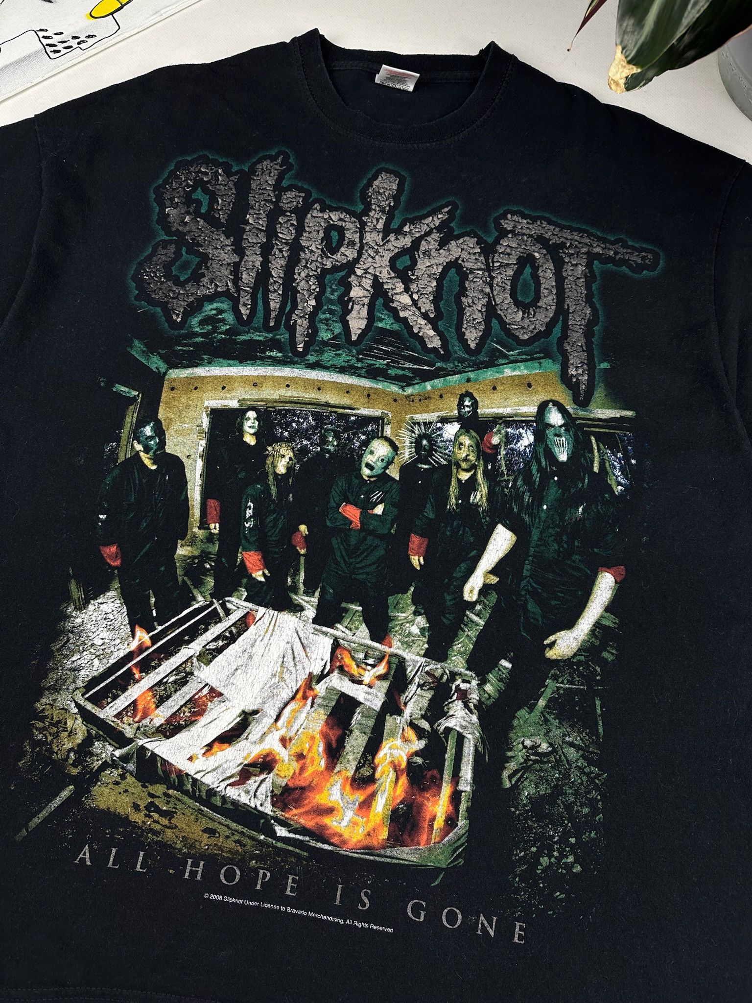 Band Tees Vintage Slipknot T Shirt Hoodie, Sweatshirt | PodTeesHub.com