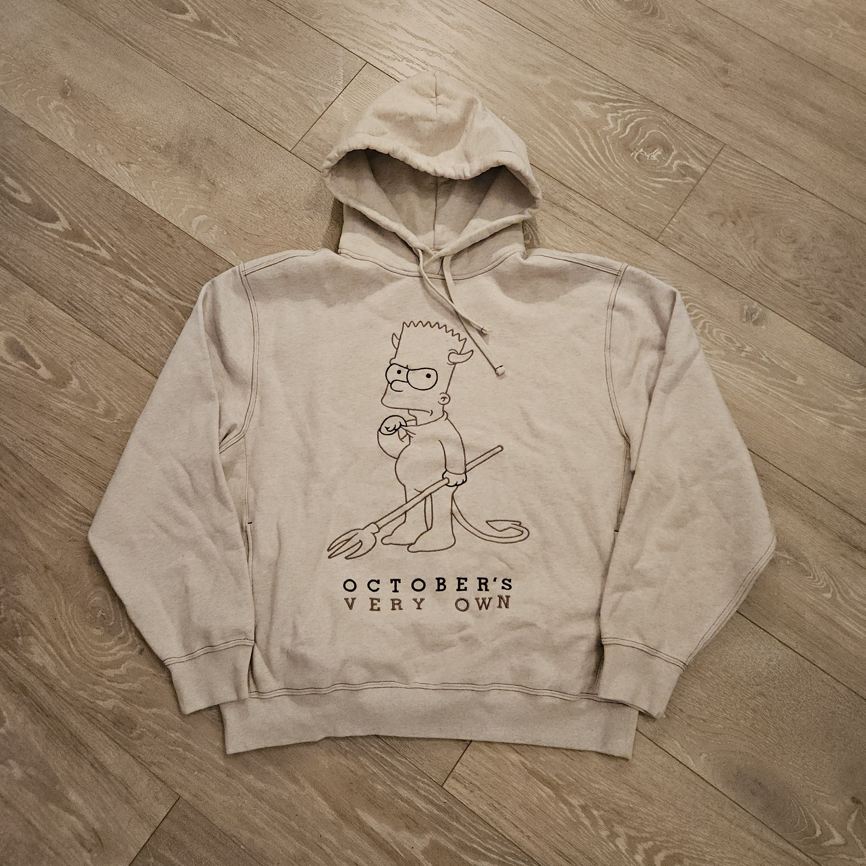 The Simpsons Ovo X Simpsons Embroidered Bart Hoodie T-Shirts, Sweatshirt | PodTeesHub.com