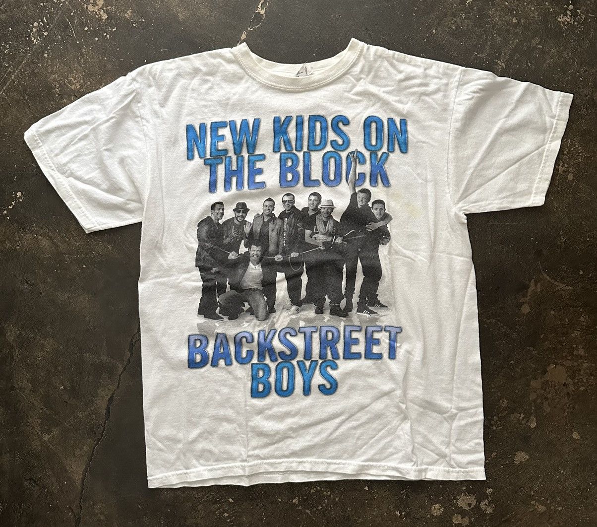 Vintage 2011 Backstreet Boys New Kids On The Block White Concert Tee Hoodie, Sweatshirt | PodTeesHub.com