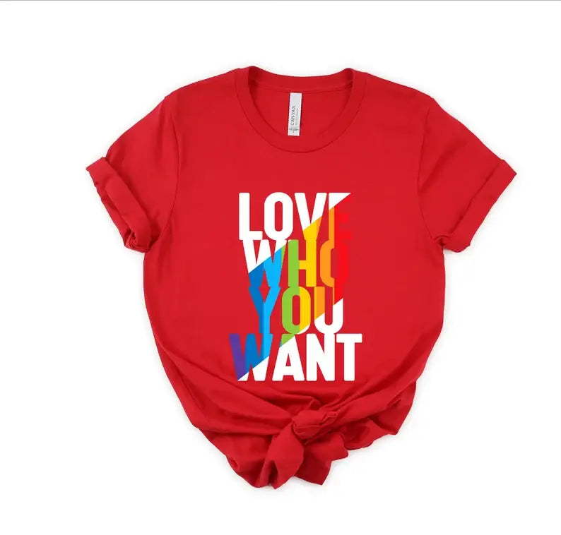 Love Who You Want T-Shirt Hoodie, Sweatshirt | PodTeesHub.com