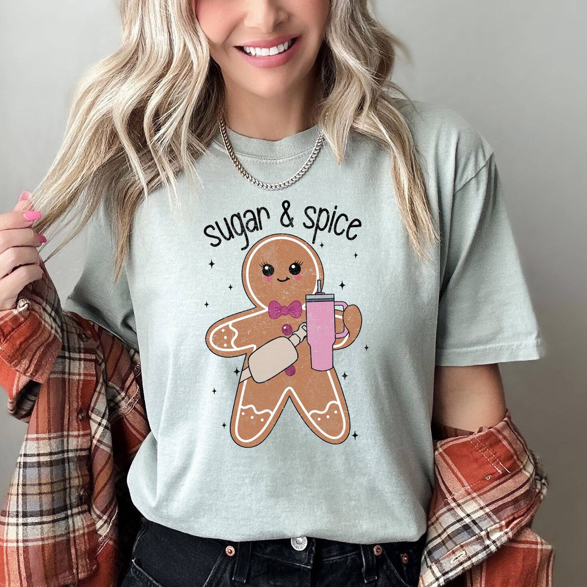 Super and Spice, Gingerbread Man, Stanley, Christmas, Tshirt Hoodie, Sweatshirt | PodTeesHub.com