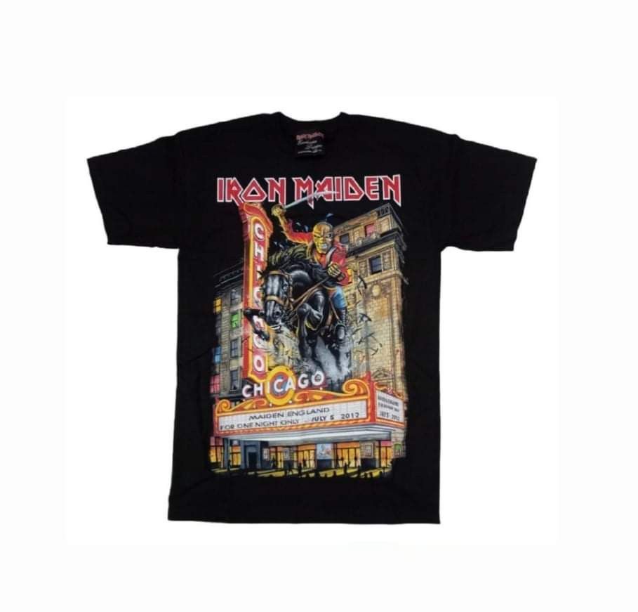 Iron Maiden Exclusive 2012 Iron Maiden T Shirt Chicago Tour Hoodie, Sweatshirt | PodTeesHub.com