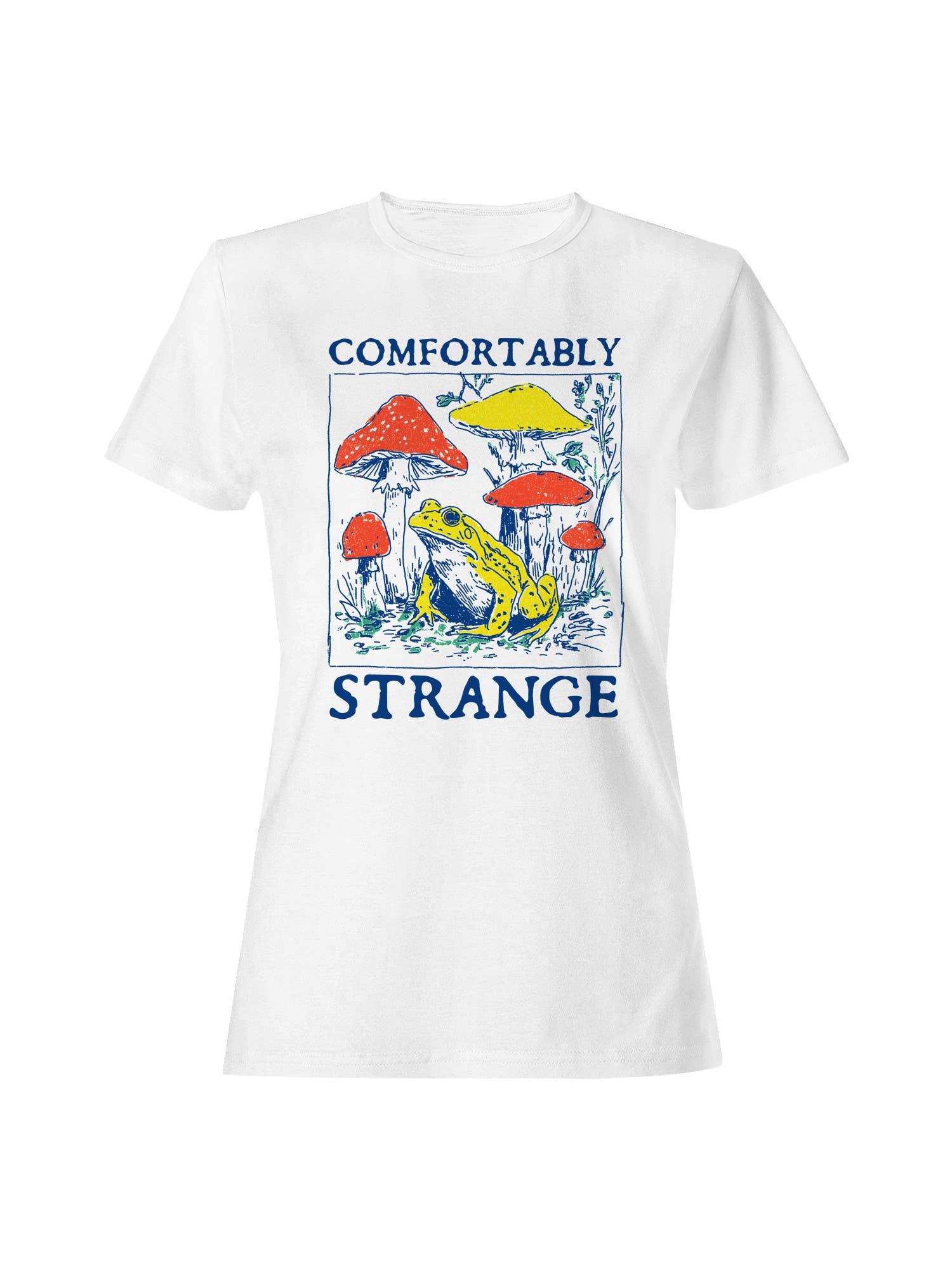 Comfortably Strange Frog Art Women's T-Shirt Hoodie, Sweatshirt | PodTeesHub.com
