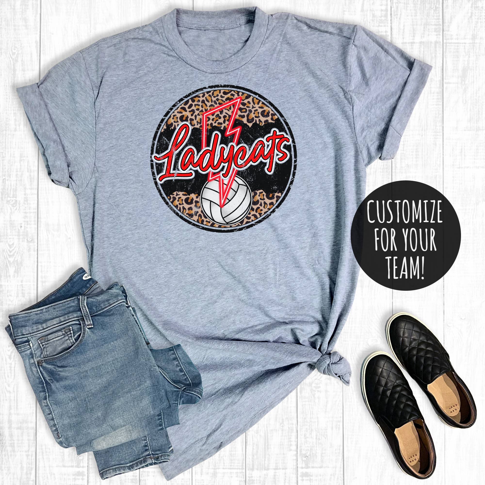 Custom Lightning Volleyball Neon Circle Graphic Tee Hoodie, Sweatshirt | PodTeesHub.com