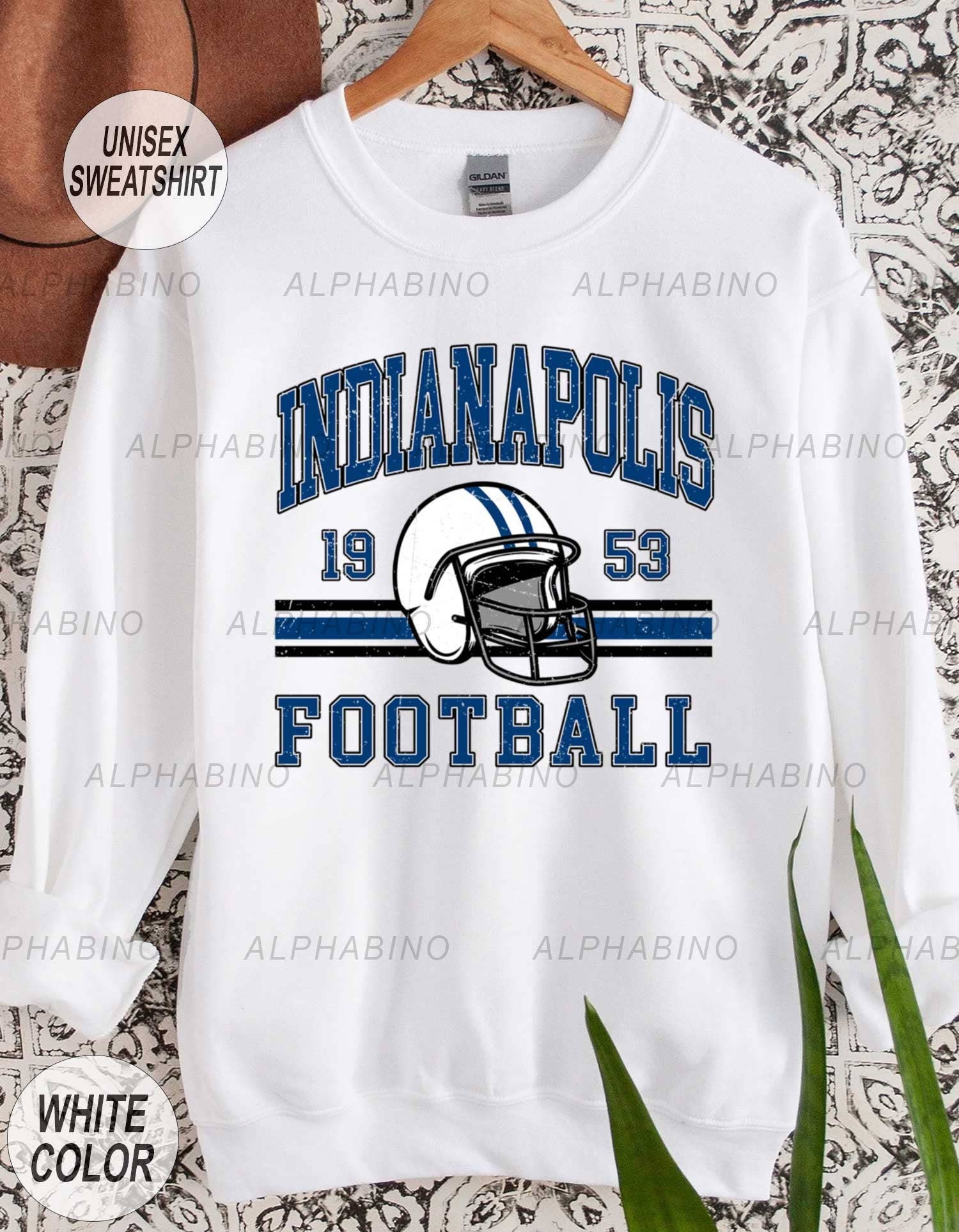Indianapolis Colts Vintage Sweatshirt - Football Fan Apparel T-Shirts, Hoodie | PodTeesHub.com