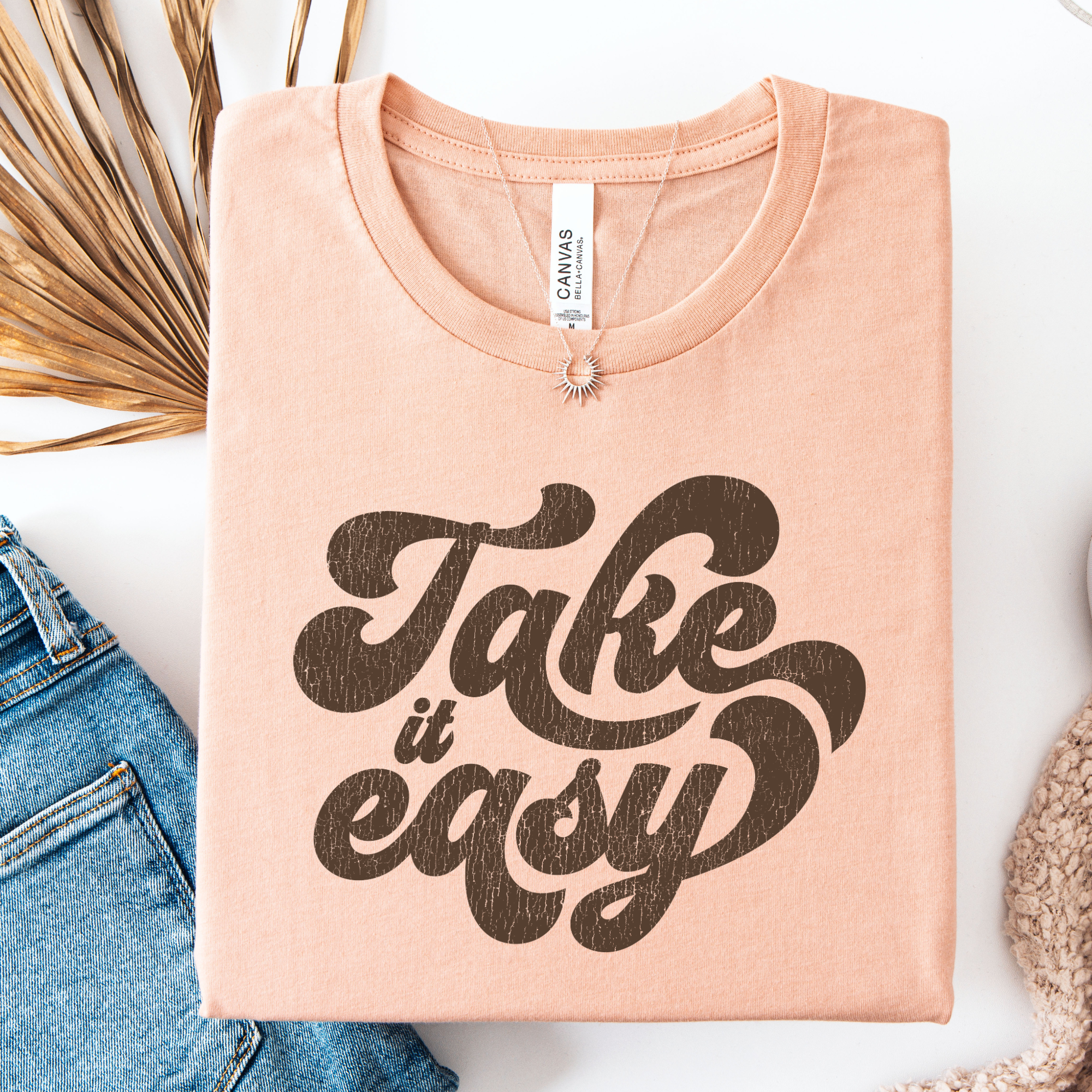 Groovy Retro Take It Easy Graphic Tee Hoodie, Sweatshirt | PodTeesHub.com