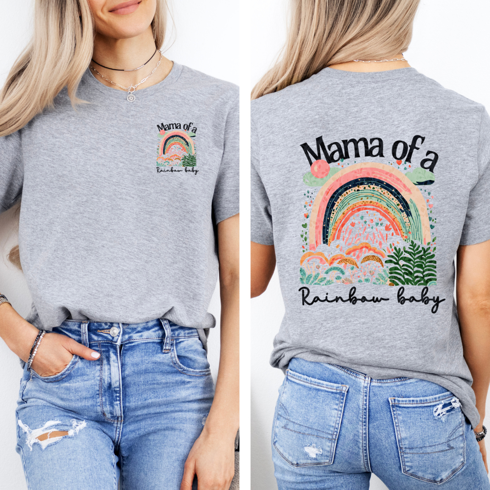 Mama of A Rainbow Baby | Women's T-Shirt Hoodie, Sweatshirt | PodTeesHub.com