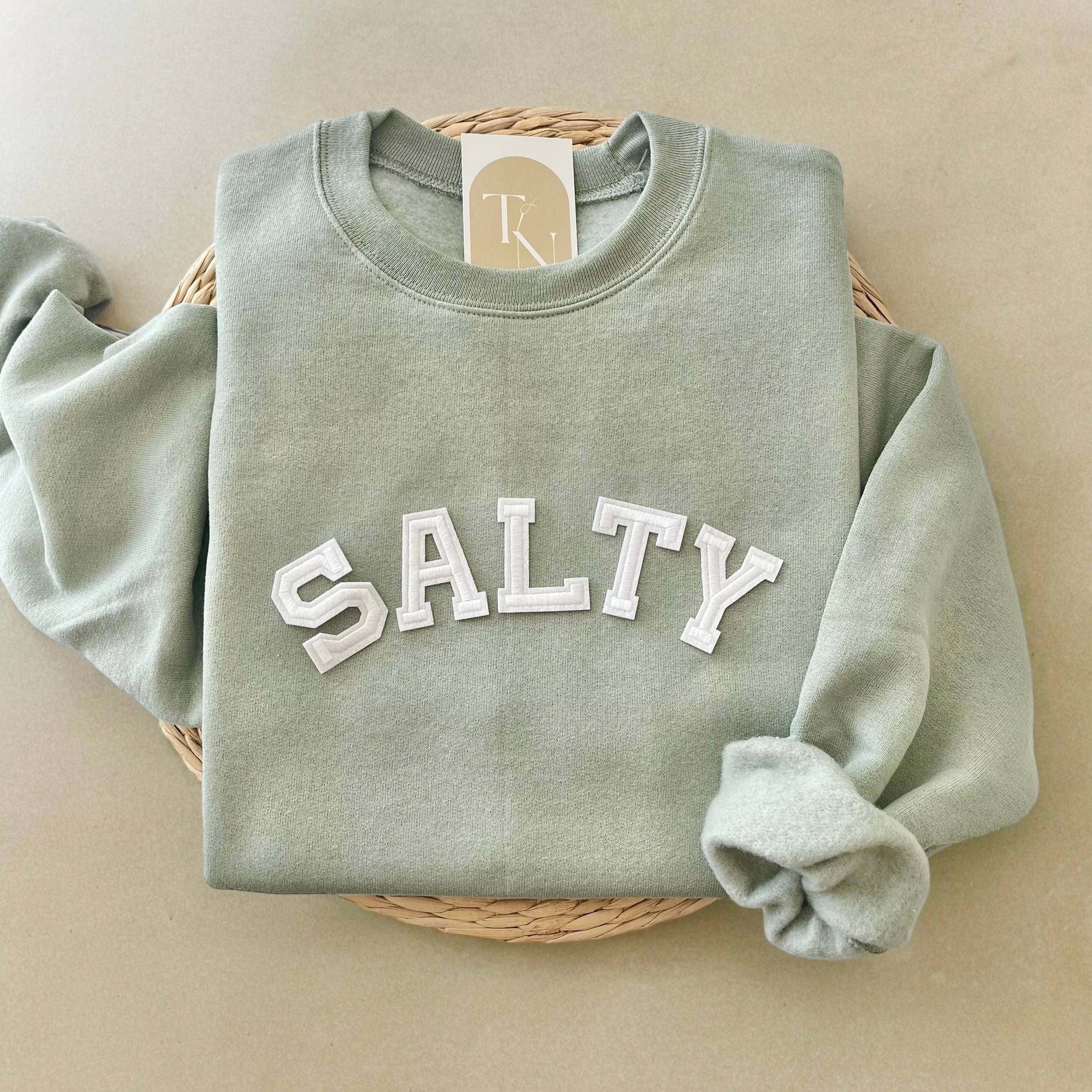Salty Sweatshirt, Beach Sweatshirt, Christian Sweatshirt T-Shirts, Hoodie | PodTeesHub.com