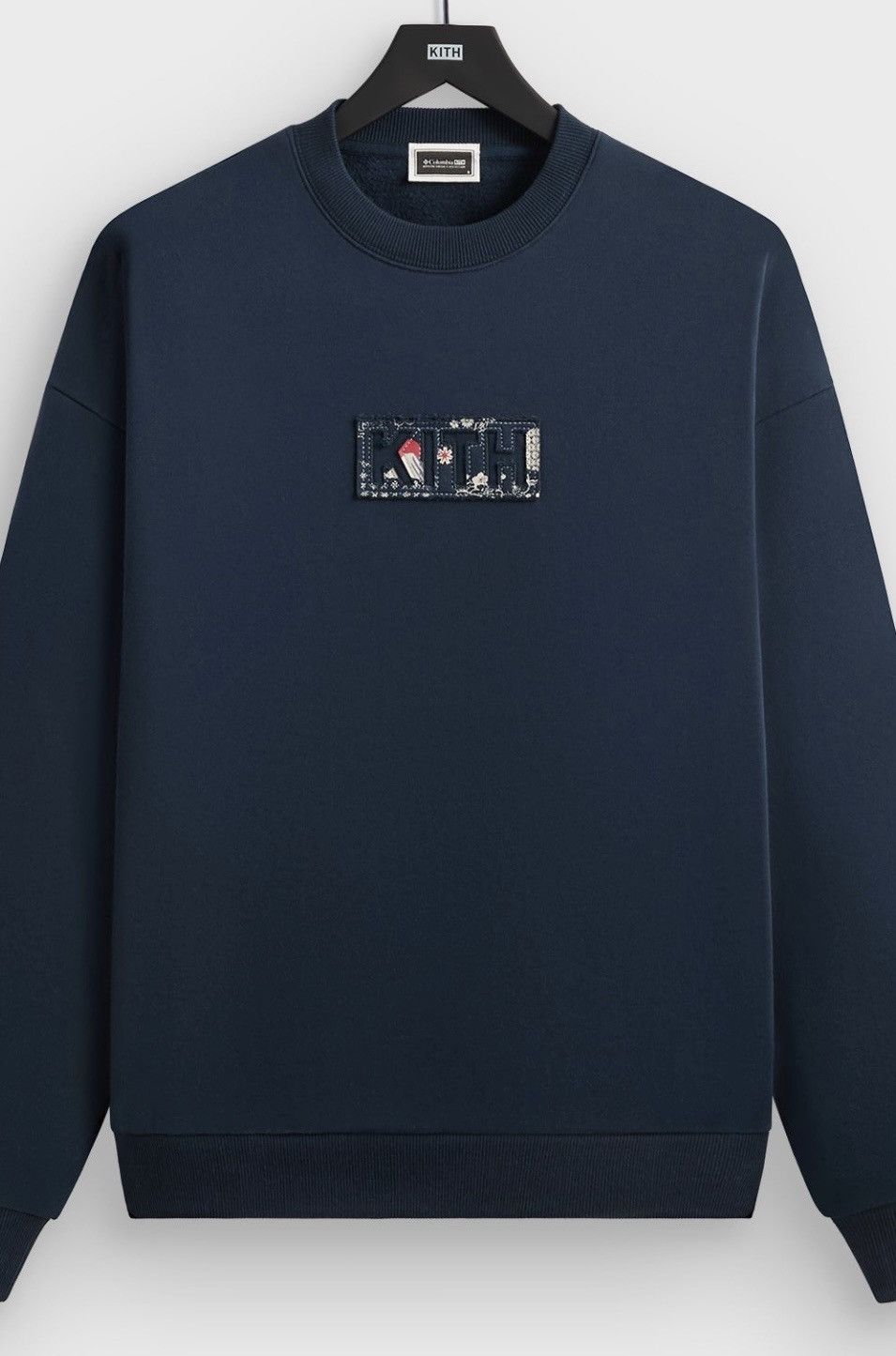 Kith X Columbia Patchwork Vintage Nelson Crewneck T-Shirts, Hoodie, Sweatshirt | PodTeesHub.com