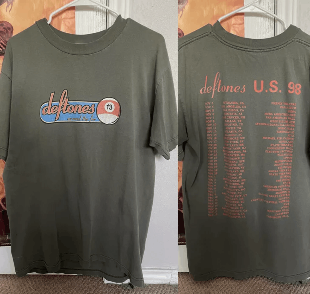 Band Tees Deftones Around The Fur T Shirt Deftones Band Tee Hoodie, Sweatshirt | PodTeesHub.com