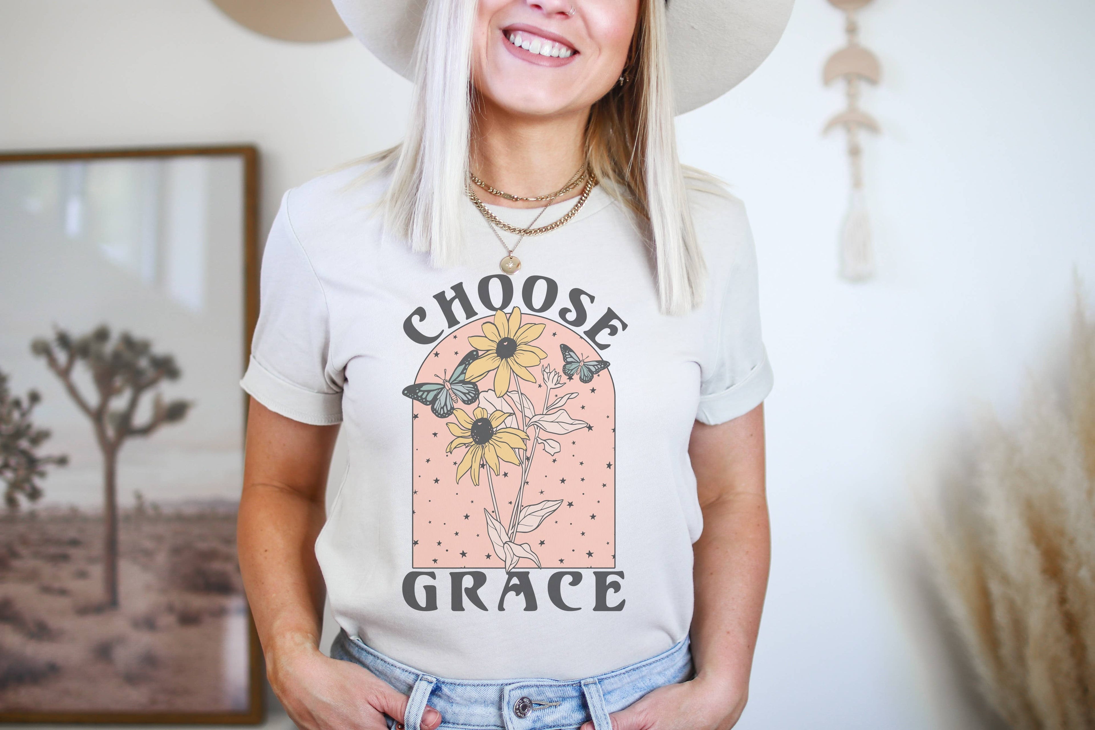 Choose Grace Graphic Tee | Women's Tees | Religous Tees Hoodie, Sweatshirt | PodTeesHub.com