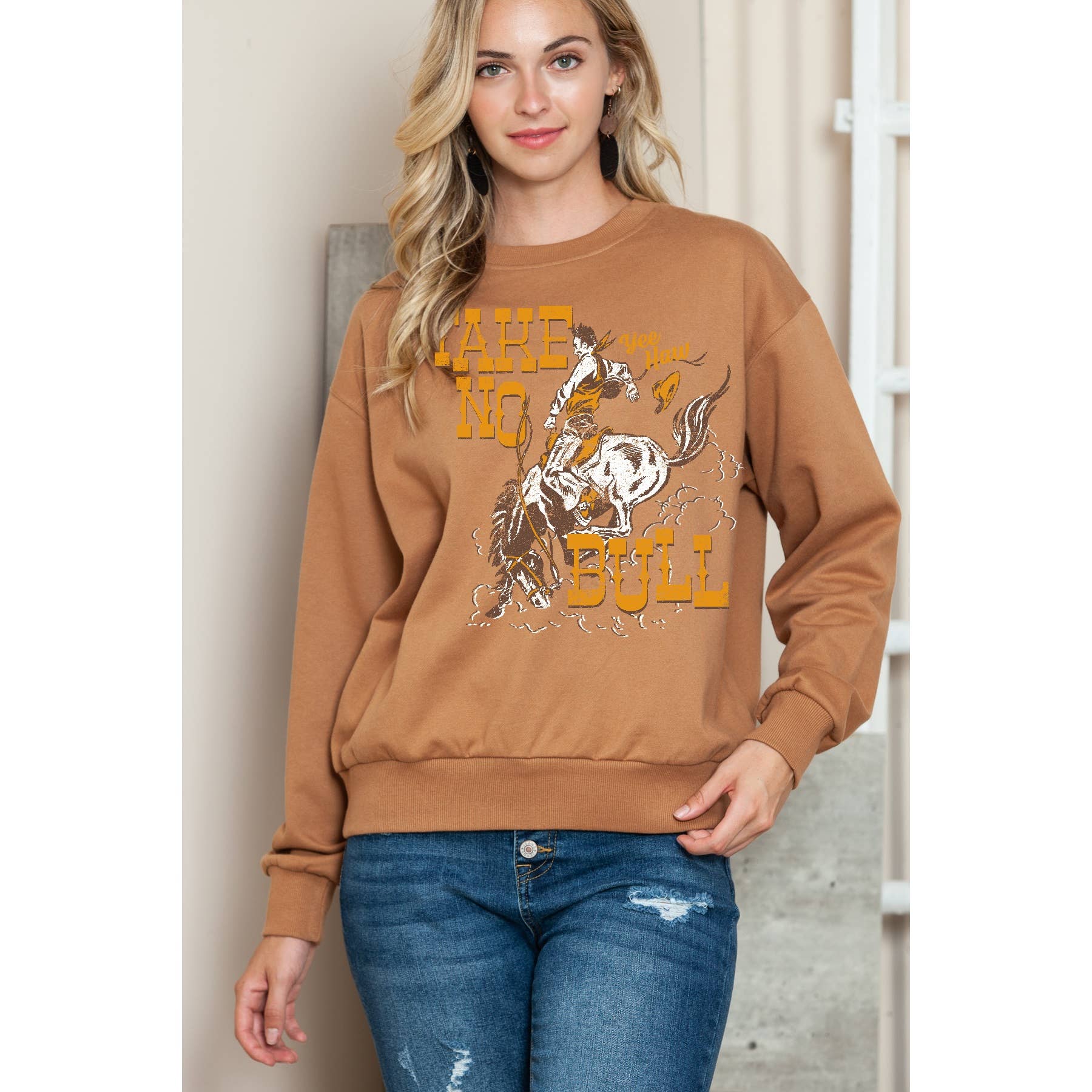 Take No Bull - Crewneck Sweatshirt T-Shirts, Hoodie | PodTeesHub.com