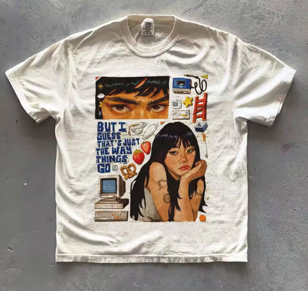 Other Streetwear Beabadoobee Inspired Graphic Tee White T Shirt Hoodie, Sweatshirt | PodTeesHub.com