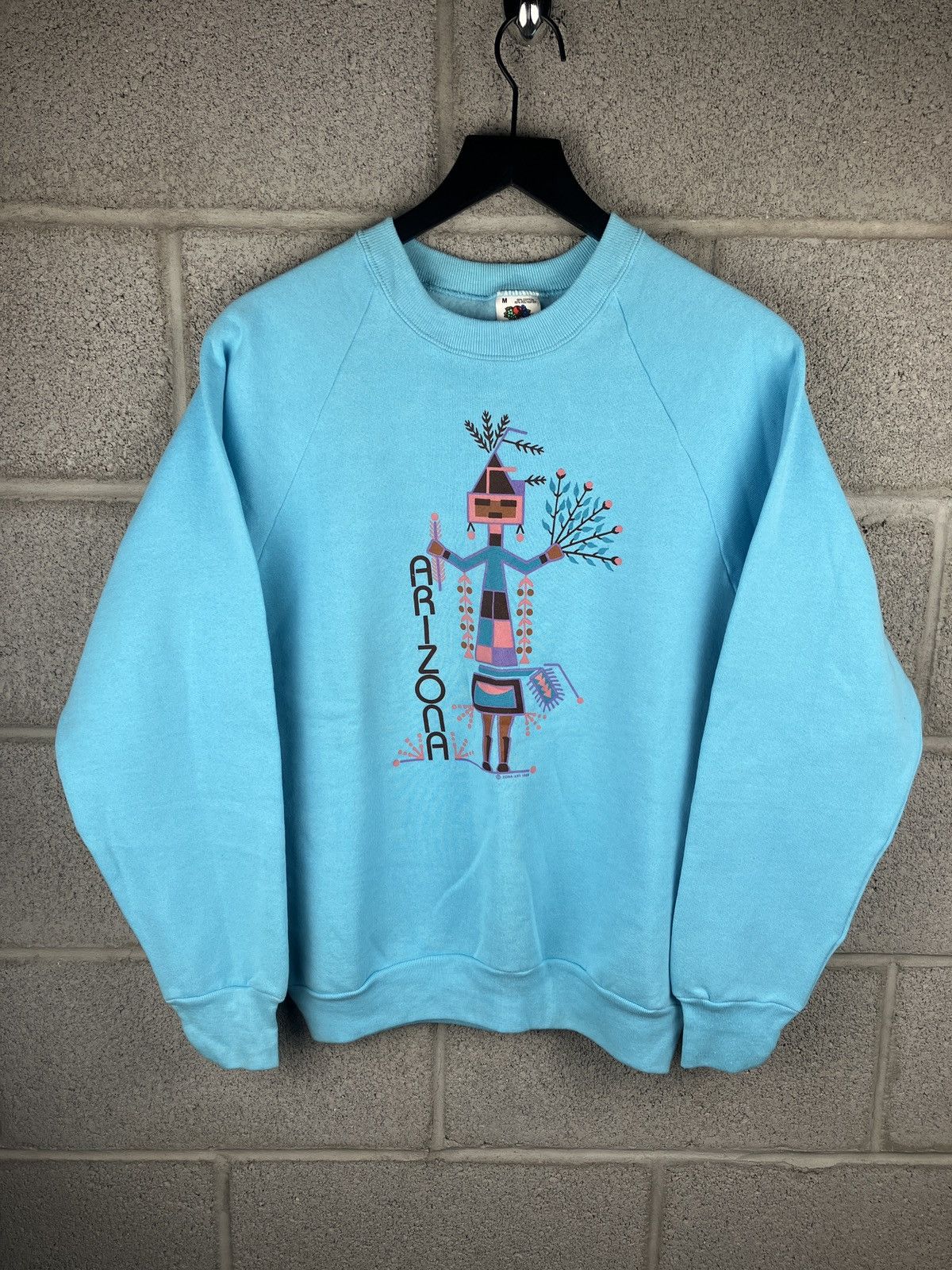 Vintage 80s Arizona Art Graphic Crewneck Sweater Sweatshirt T-Shirts, Hoodie | PodTeesHub.com