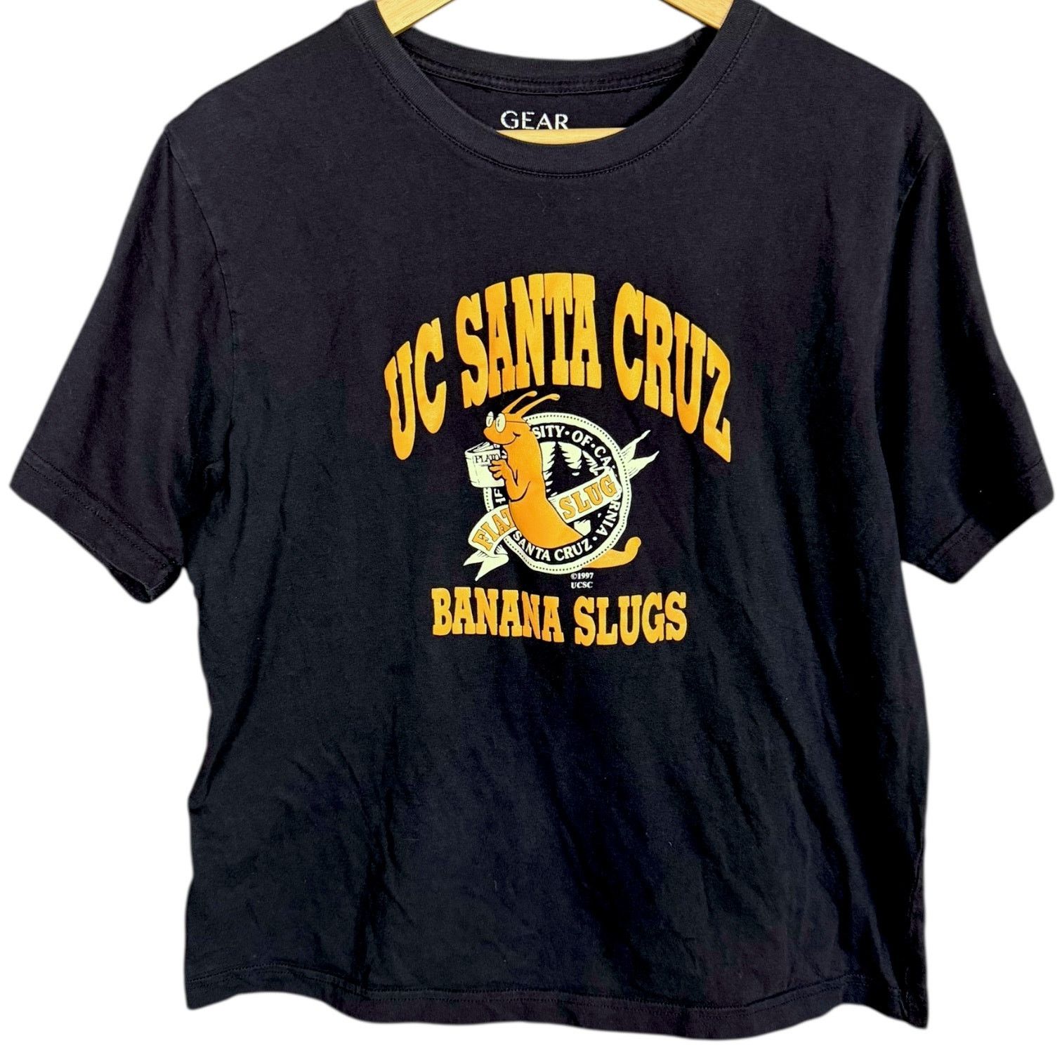 Gear For Sports Vintage 90s Uc Santa Cruz Slugs Blue Yellow T Pulp Fiction T-Shirts, Hoodie, Sweatshirt | PodTeesHub.com