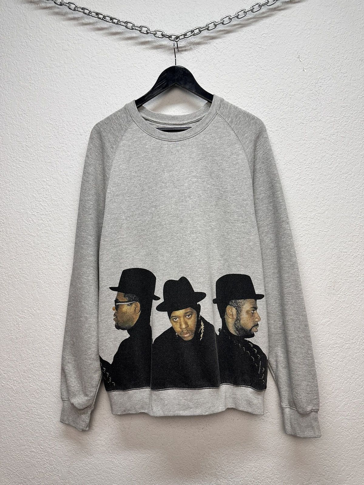 Dmc Vintage Run Dmc Grey Size L T-Shirts, Hoodie, Sweatshirt