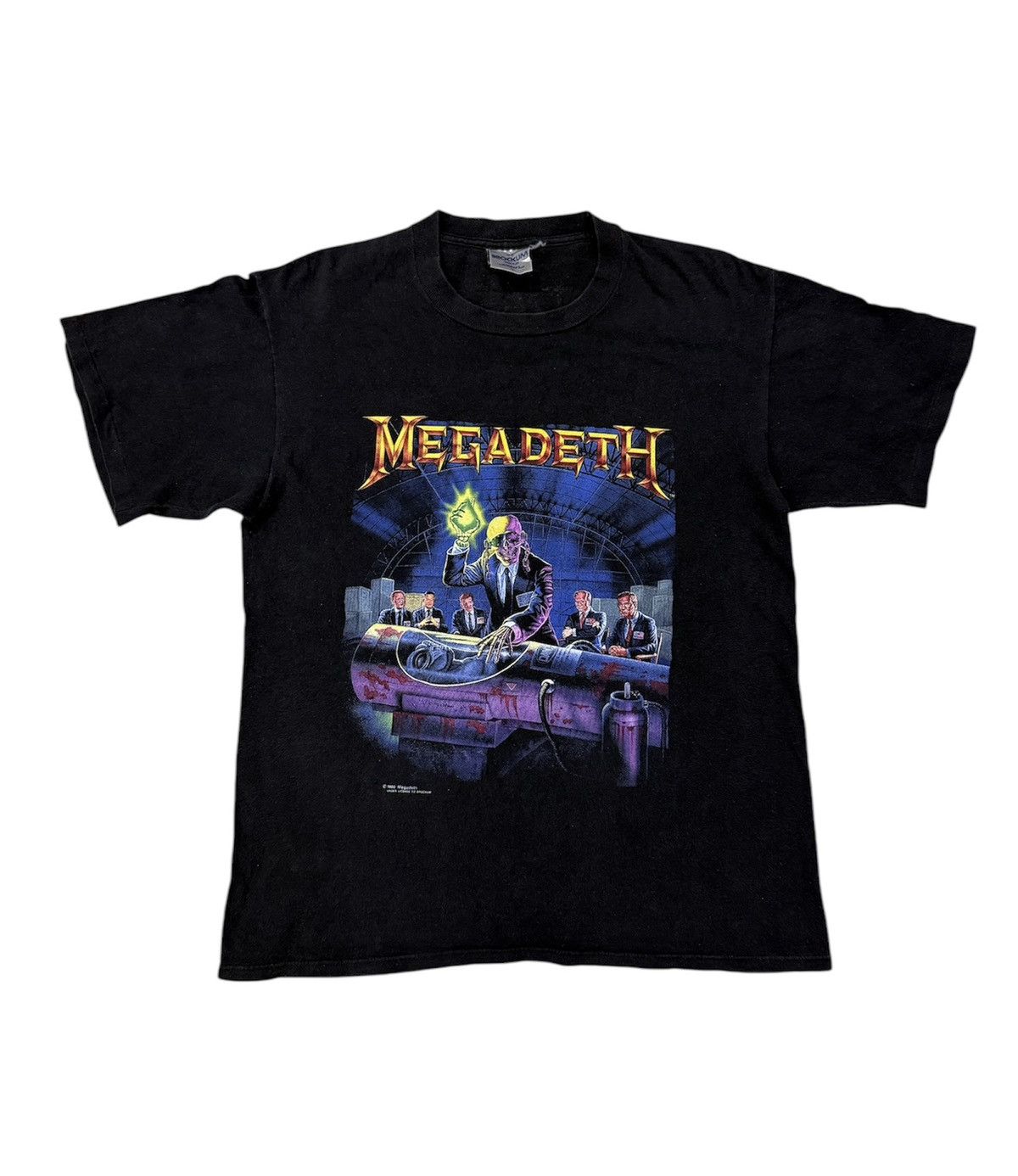 Megadeth X Vintage Vintage 90s Megadeth Rust In Peace Tour Tshirt Hoodie, Sweatshirt | PodTeesHub.com